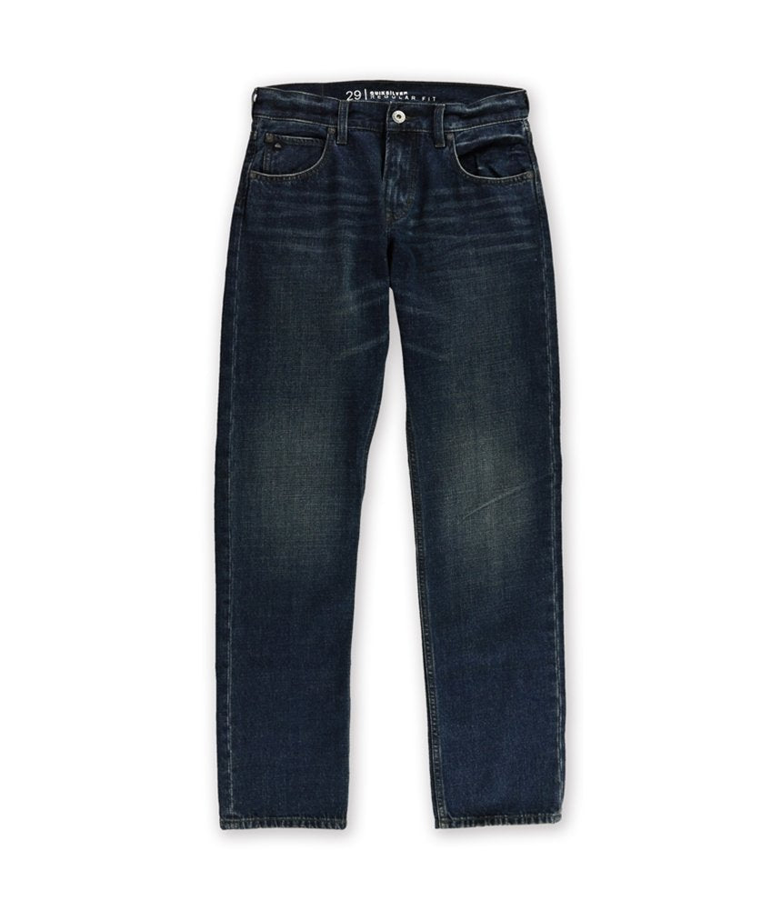 Quiksilver Men's Sequel Dark Aged Regular Fit Denim Jeans