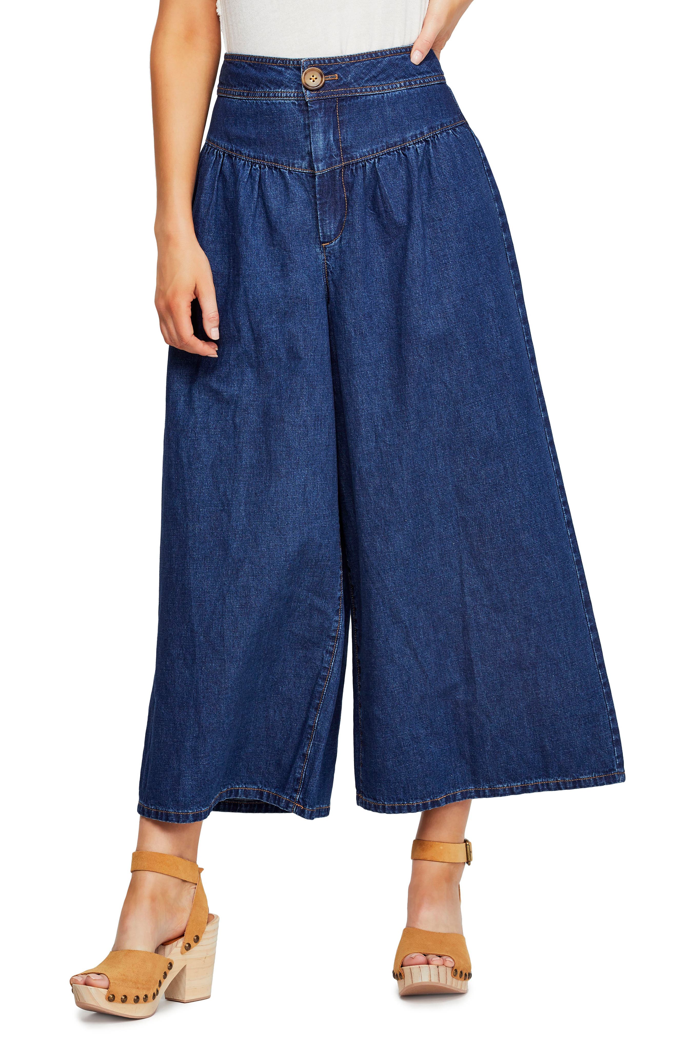 Free People La Bomba Wide Leg Jeans