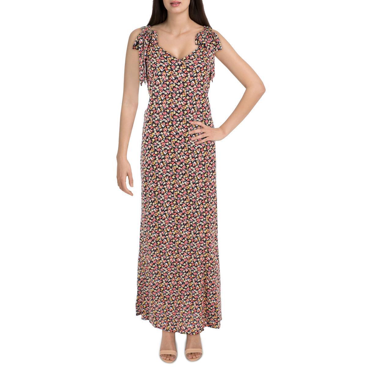 Riley & Rae Womens Floral Print Long Maxi Dress