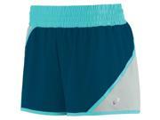 ASICS Women's ASX Distance Shorts Dark Teal Shorts SM (US 6-8)