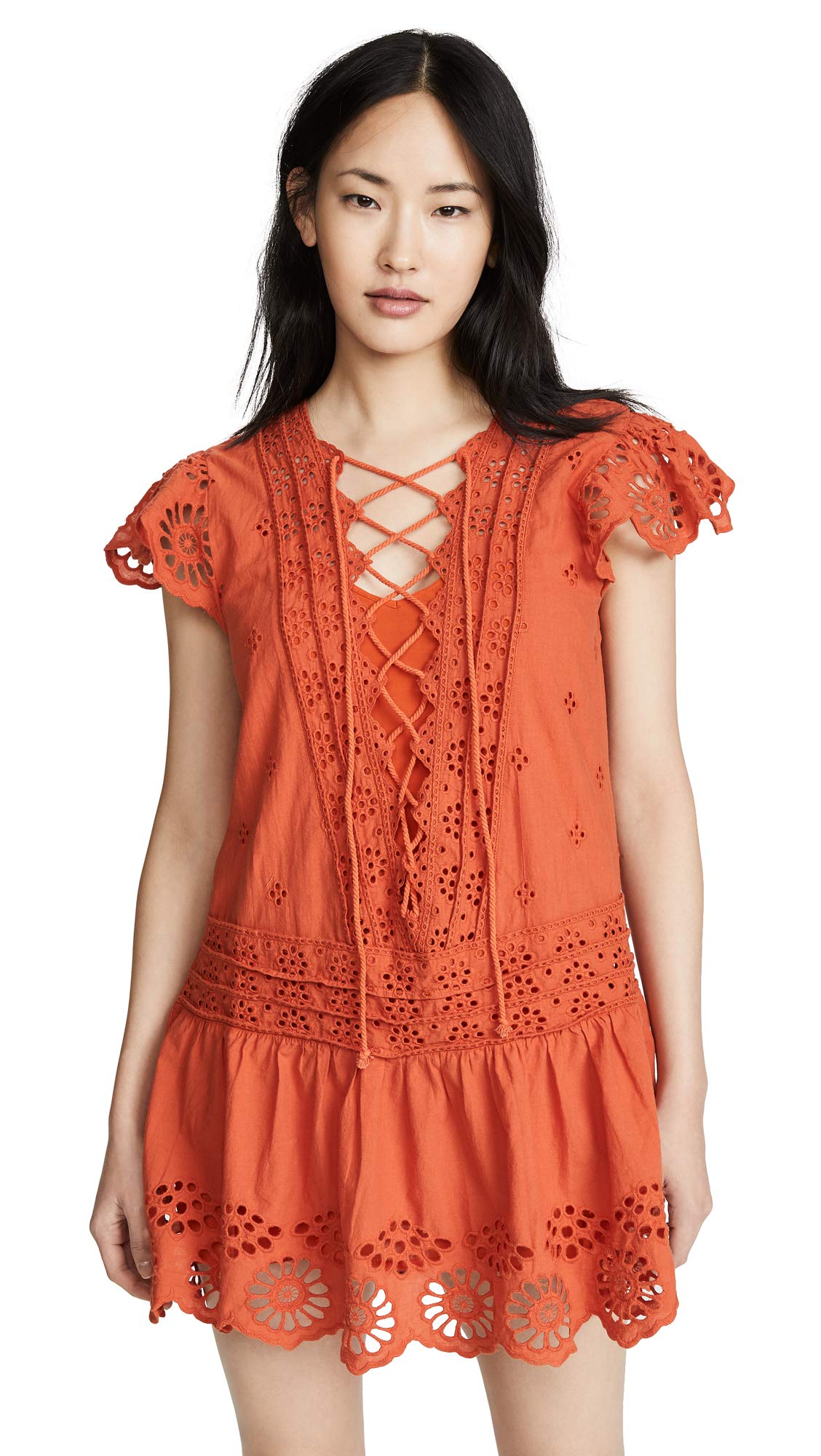 Free People Cotton Esperanza Eyelet Top