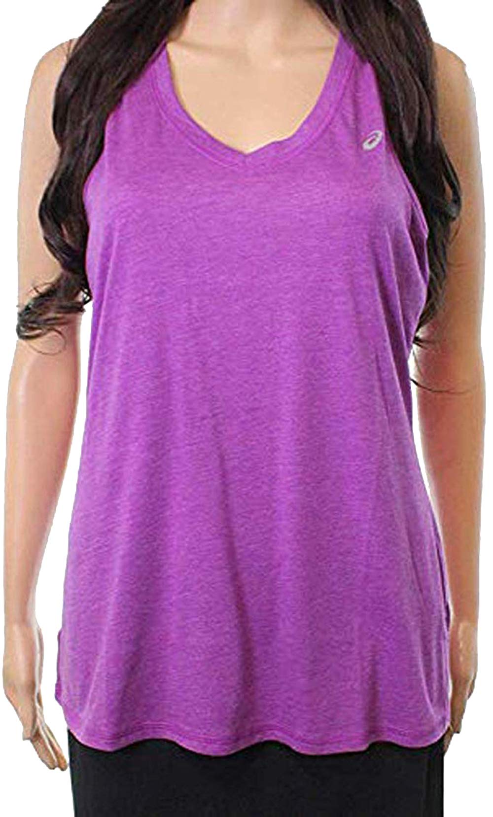 Asics Lilac Womens Medium Cutout V-Neck Tank Top