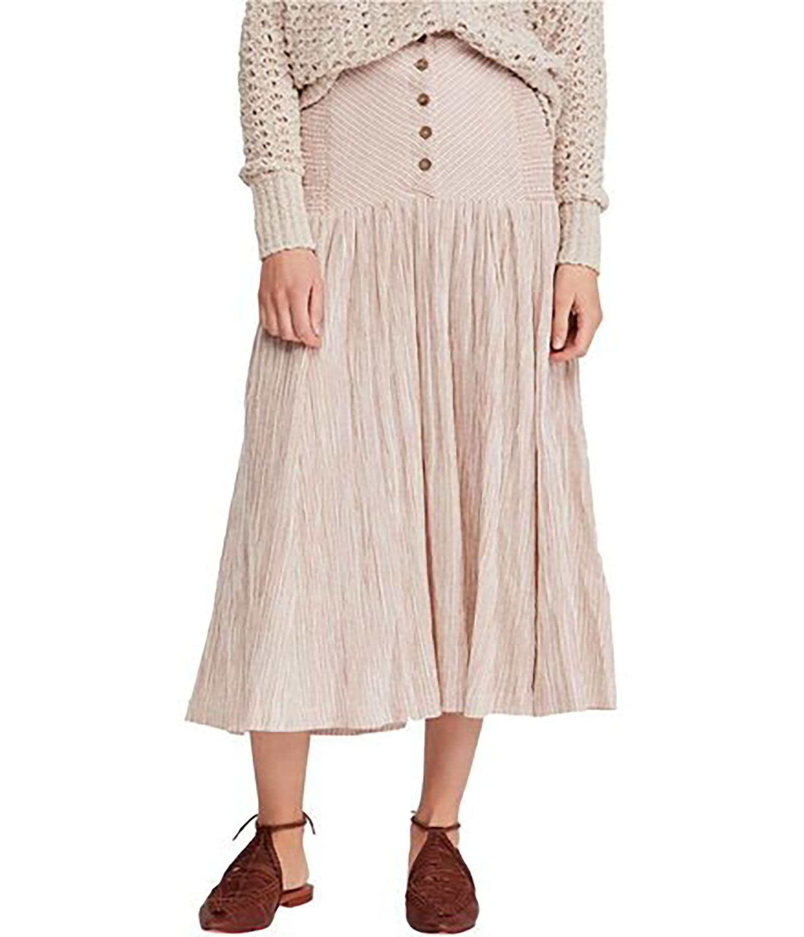 Free People Ocean Eyes Cotton Maxi Skirt