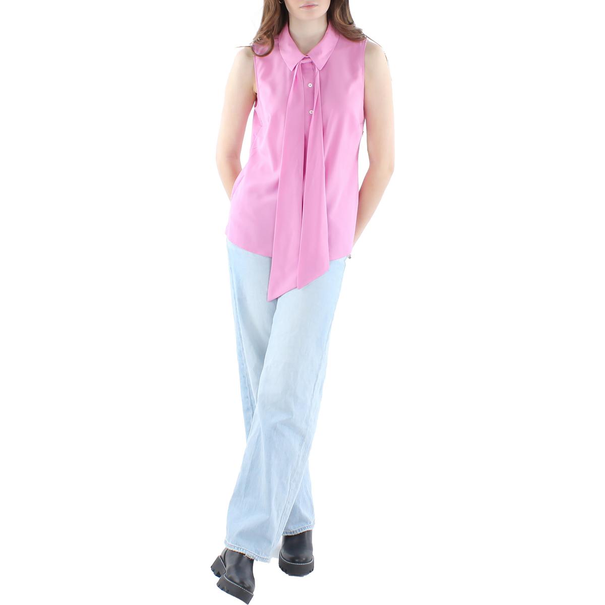 Riley & Rae Womens Camryn Collared Button-Down Blouse