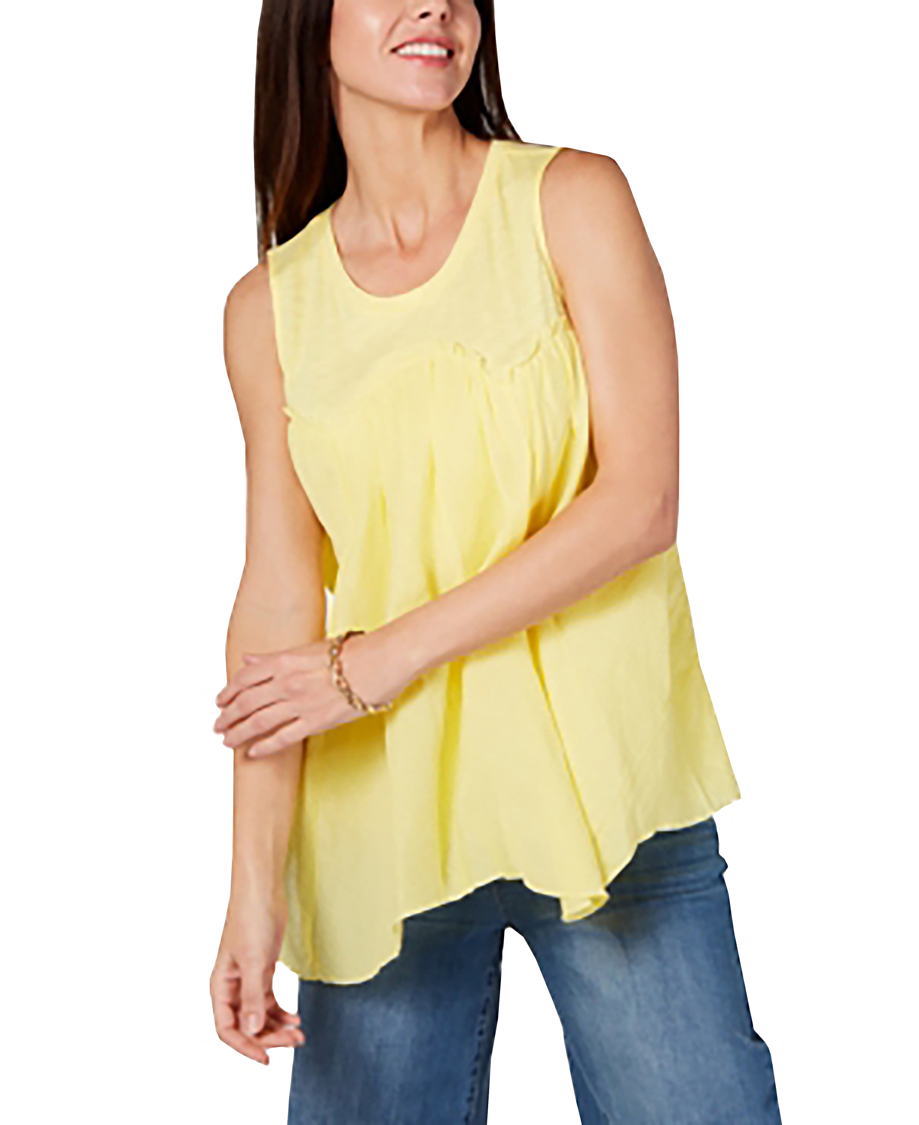 Style & Co Handkerchief Hem Top