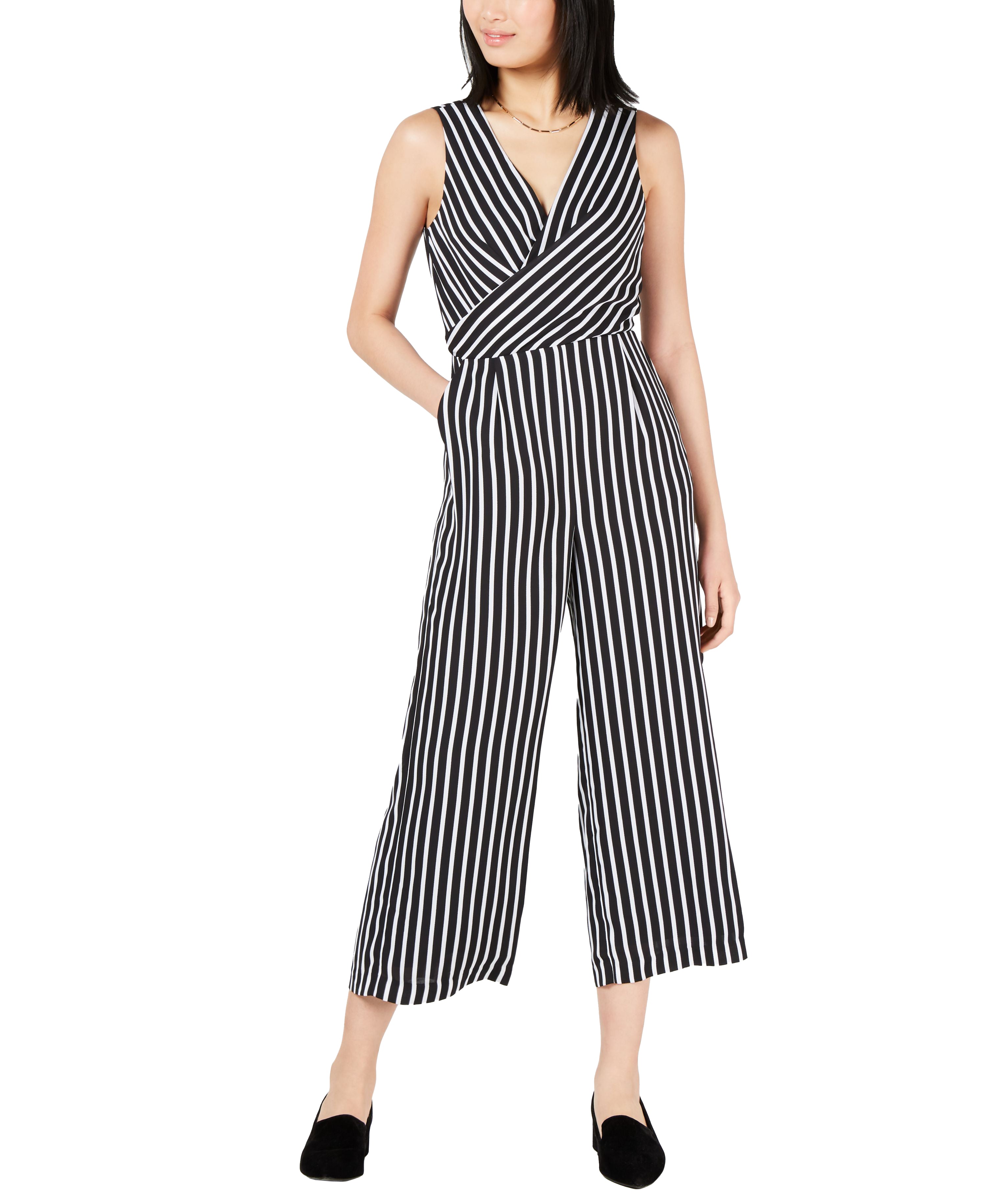 Maison Jules Cropped Cross Front Jumpsuit