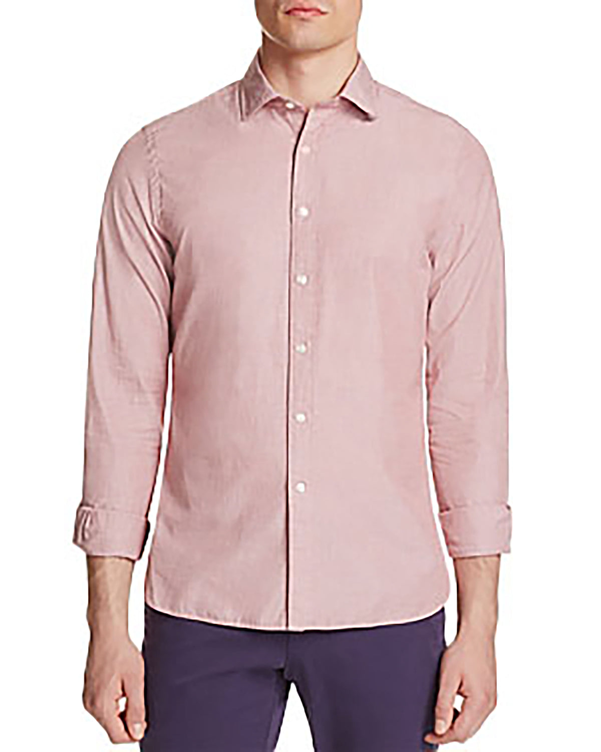 Solid Classic Fit Button-Down Shirt