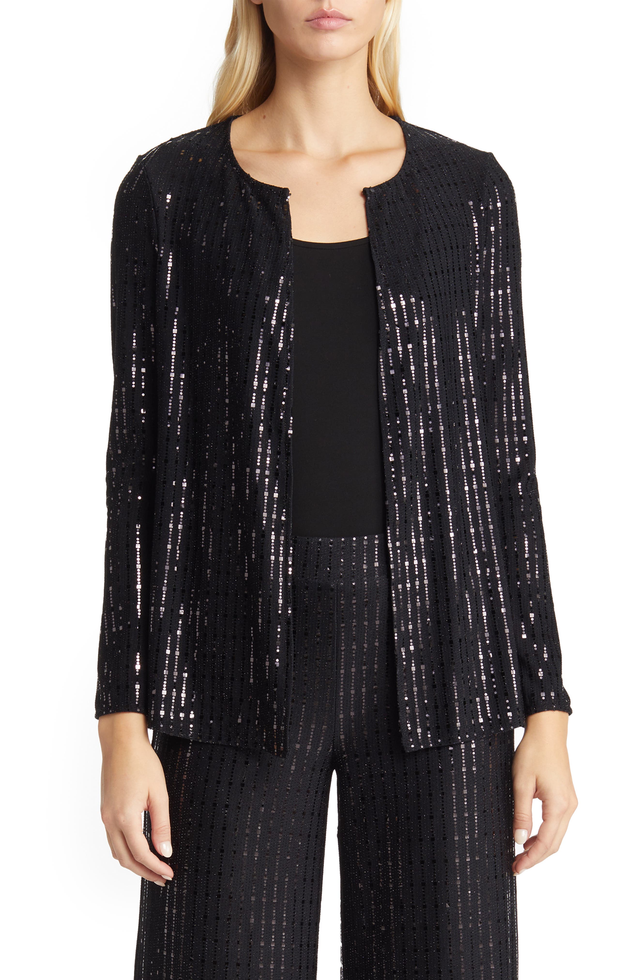 Anne Klein Linear Shine Jacket