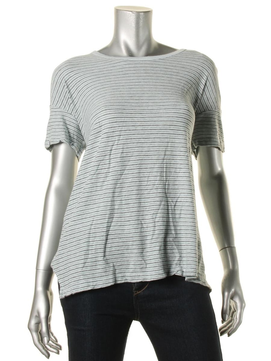 James Perse Striped Cotton-Blend Jersey Tee
