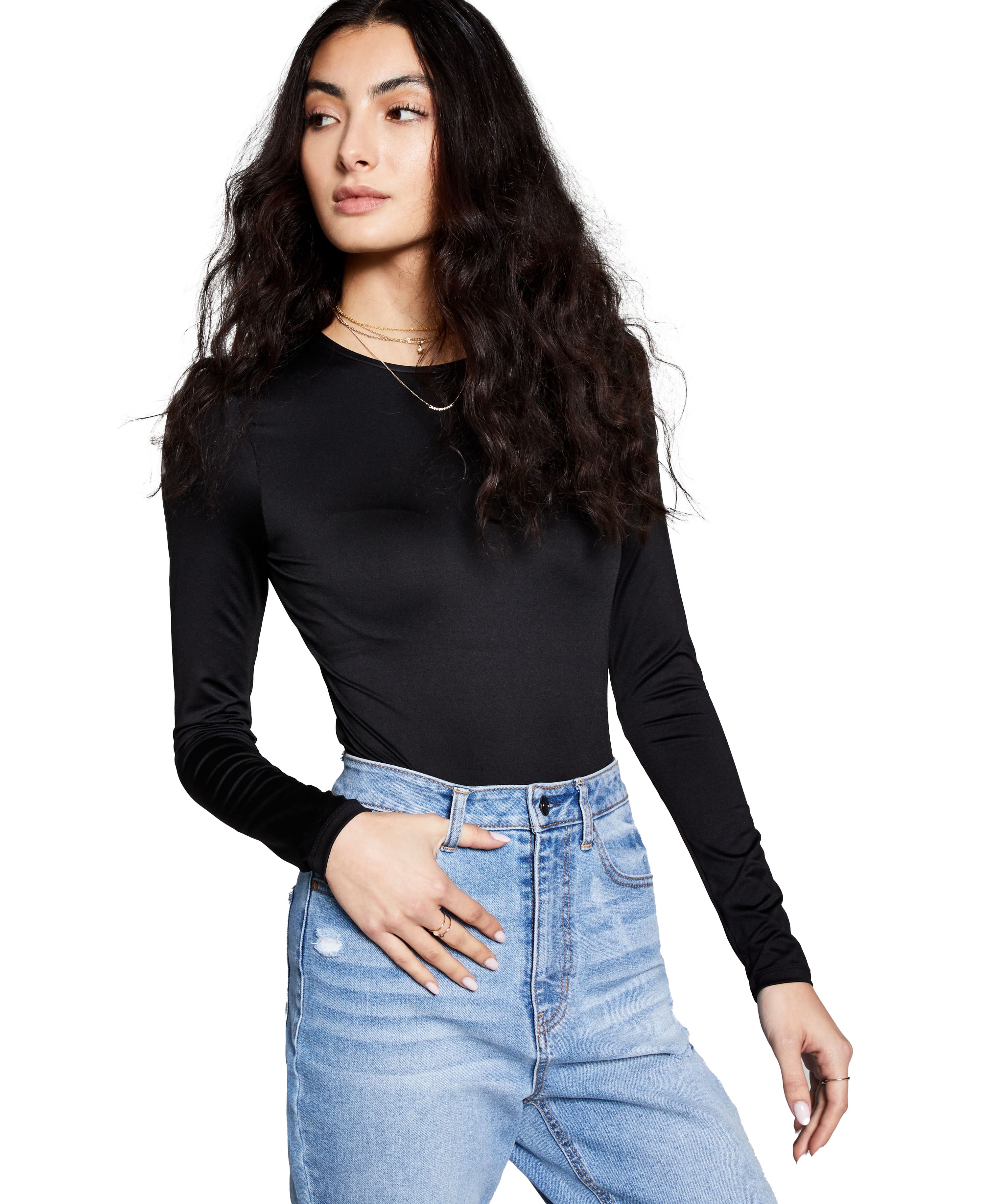 Women's Long Sleeve Crewneck Bodysuit
