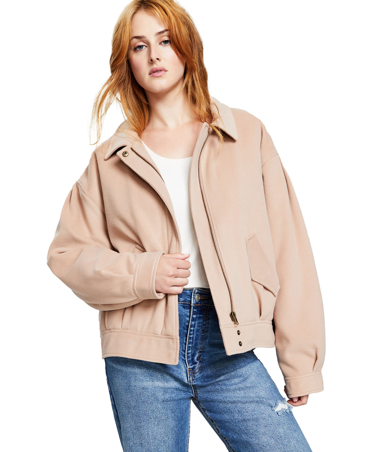 Women's Collared Bomber Jacket