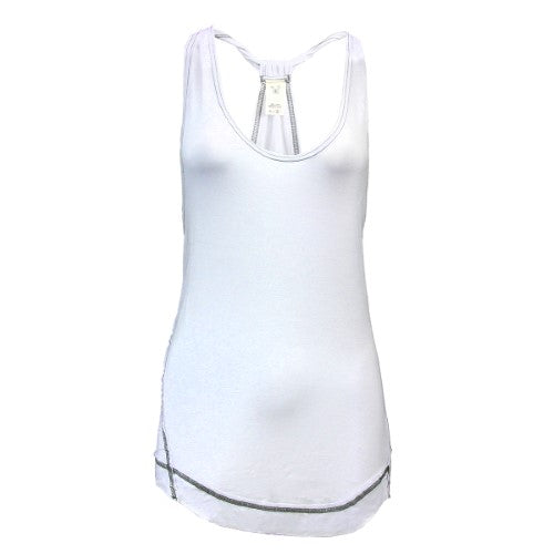 Free People Women's Nectarine Sleeveless Racerback Tank Top White Medium