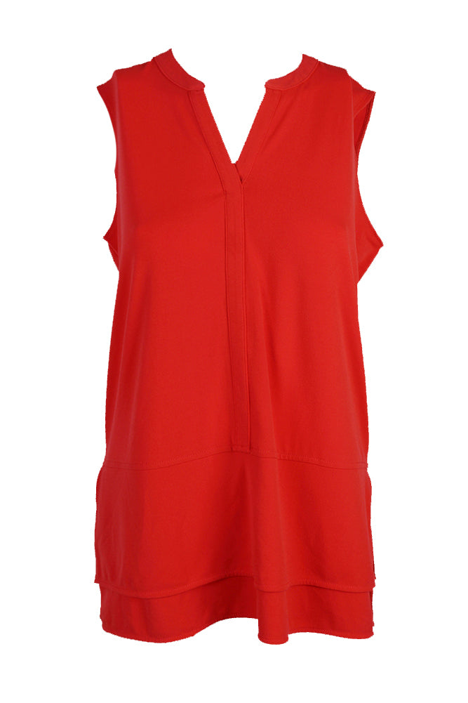 Women's Sleeveless Layered Top-R-M