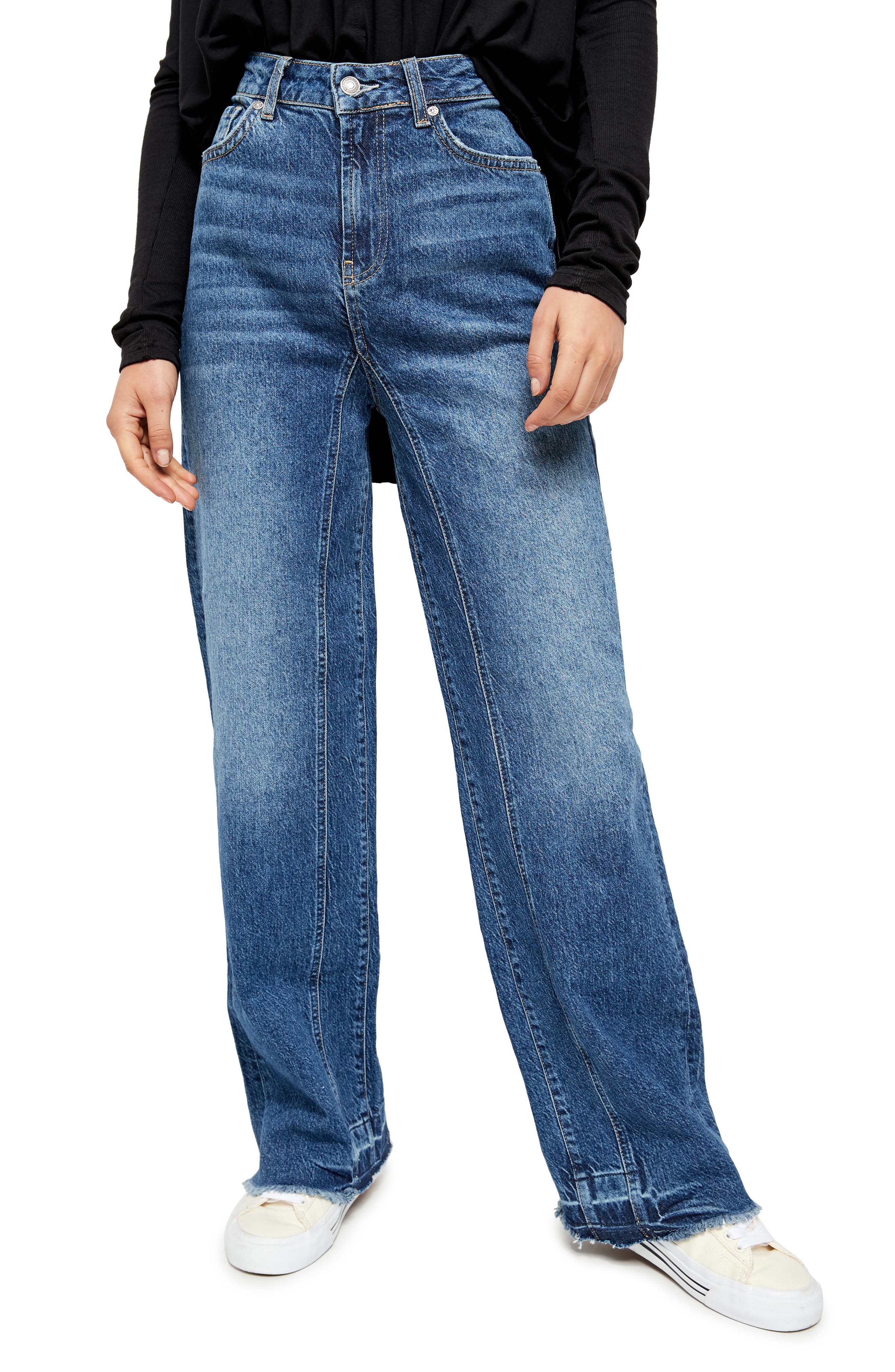 Free People Relaxed Straight Slouch Jeans