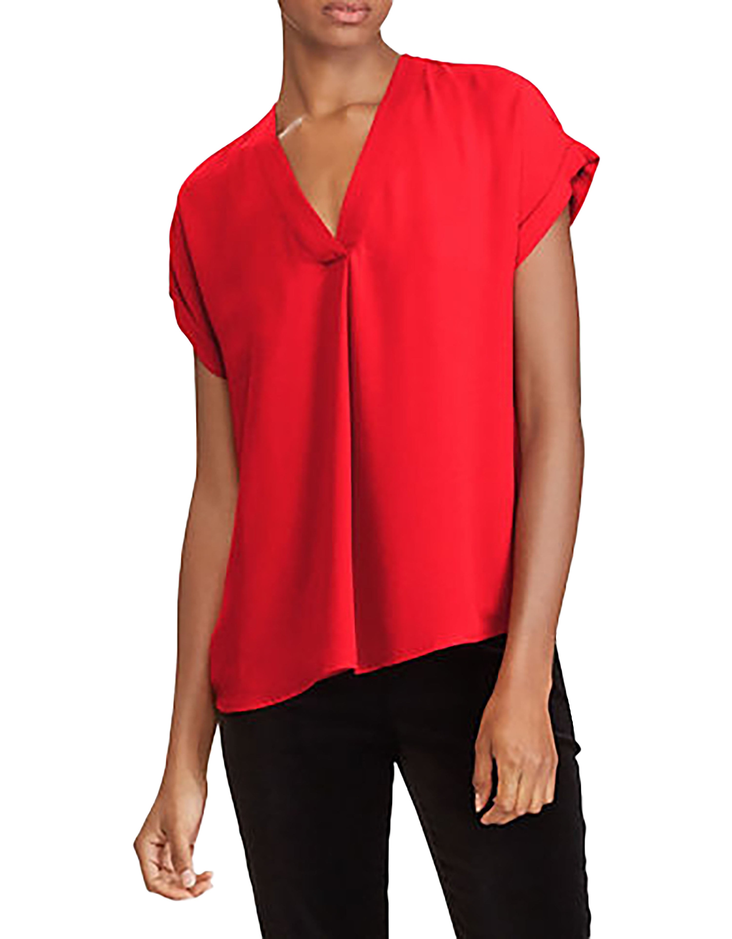 Lauren Ralph Lauren Georgette Cap Sleeve Top