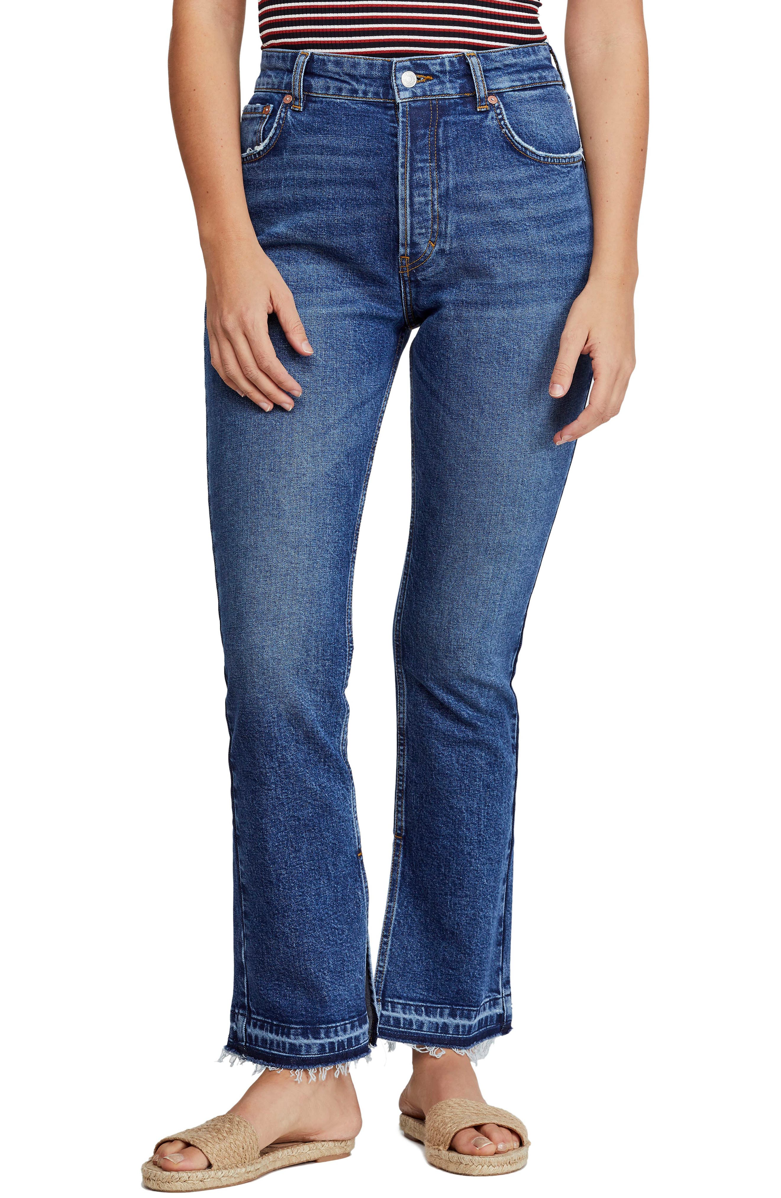 Free People Emmy Slit Hem Bootcut Jeans