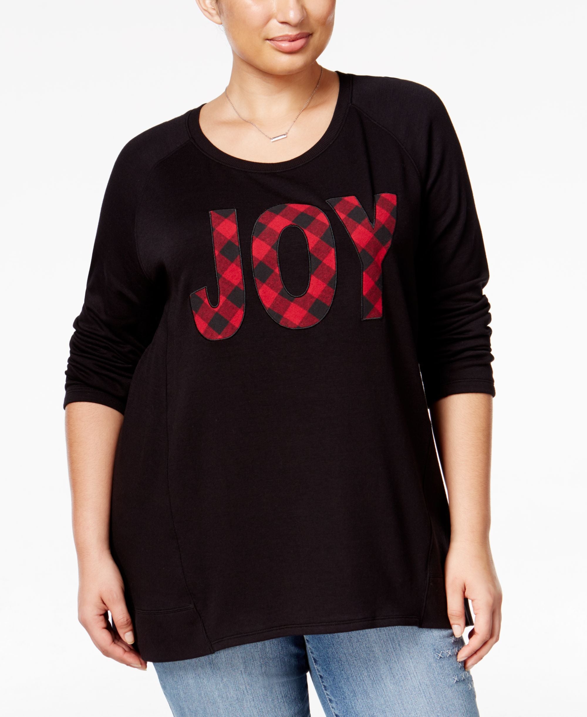 Style & Co Plus Size Joy Graphic Top