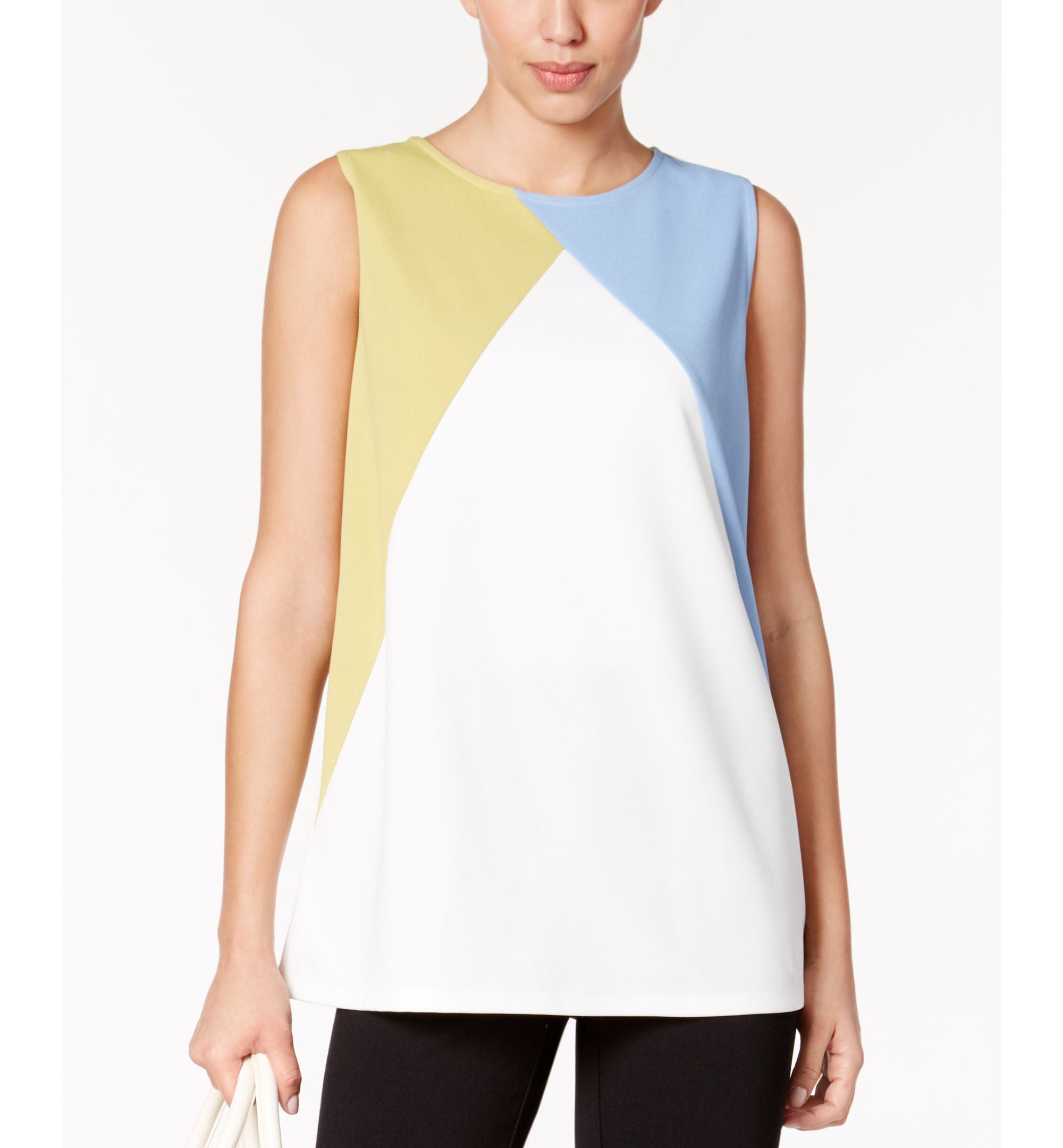 Alfani Petite Colorblocked Shell