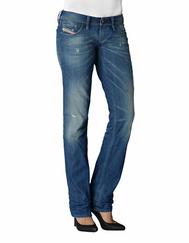 Diesel Women's Lowky Regular Straight Wash 0823U Jeans (Blue Denim, 29W x 30L)