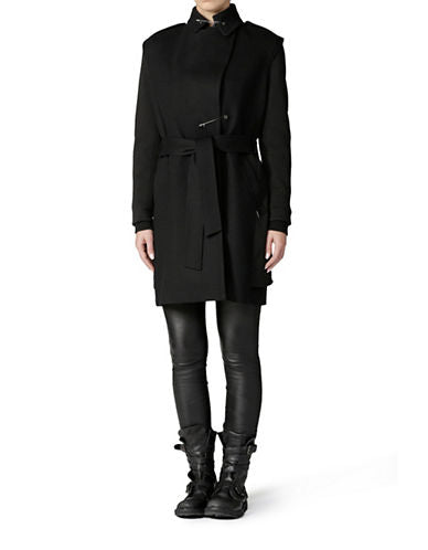 Diesel Womens W-Ain Overcoat Black
