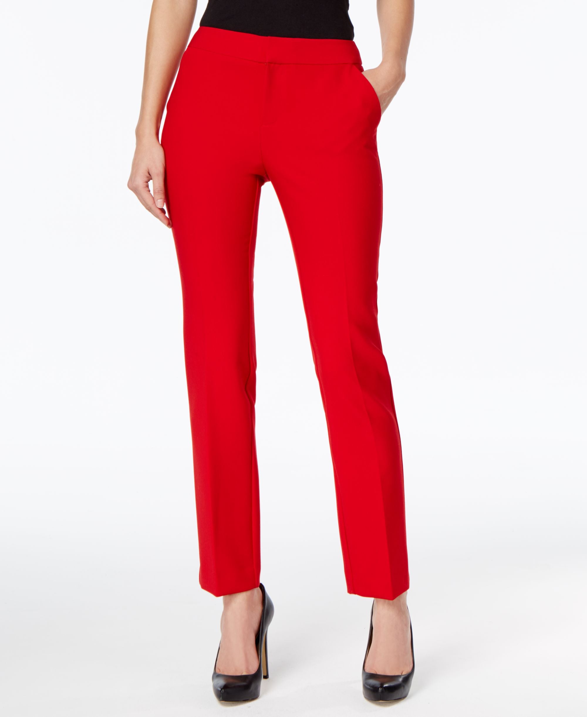 INC International Concepts Petite Straight Leg Pants