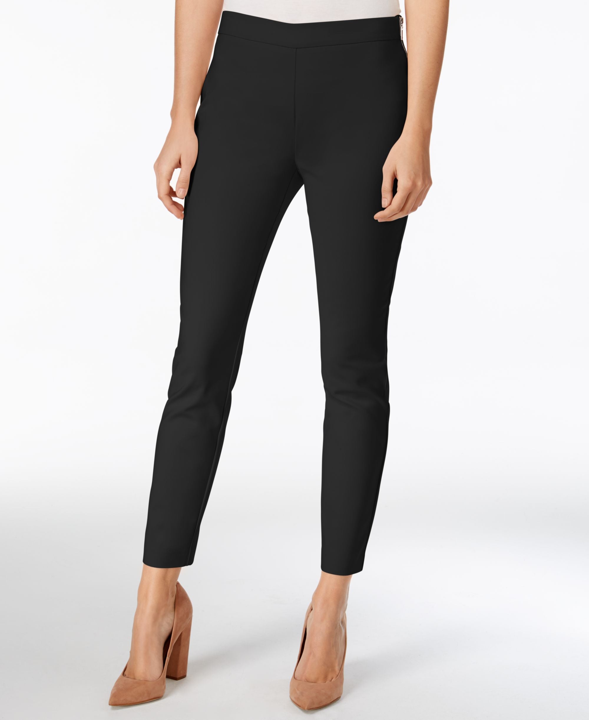 Bar III Side Zip Skinny Pants