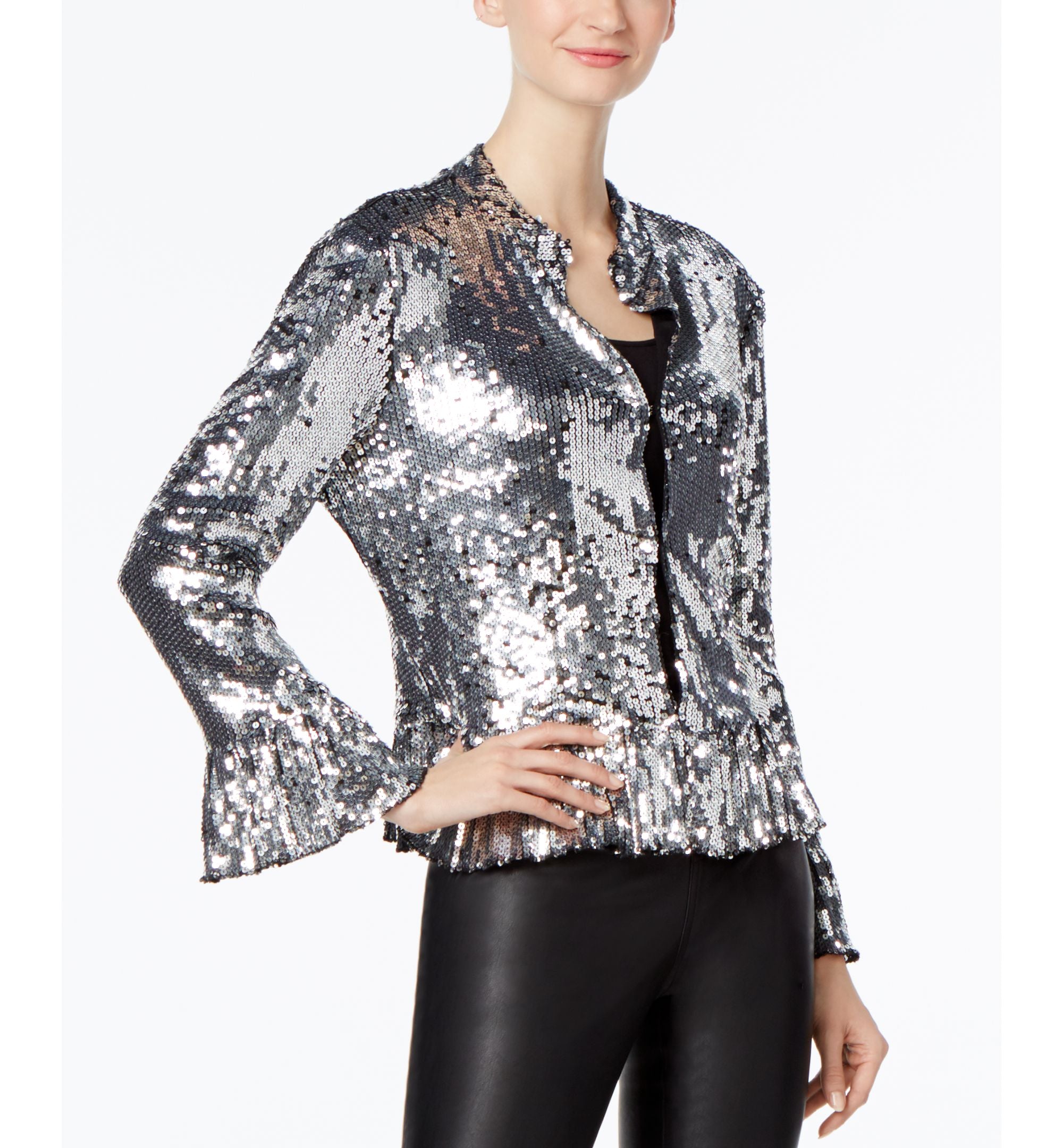 INC International Concepts Petite Sequined Jacket