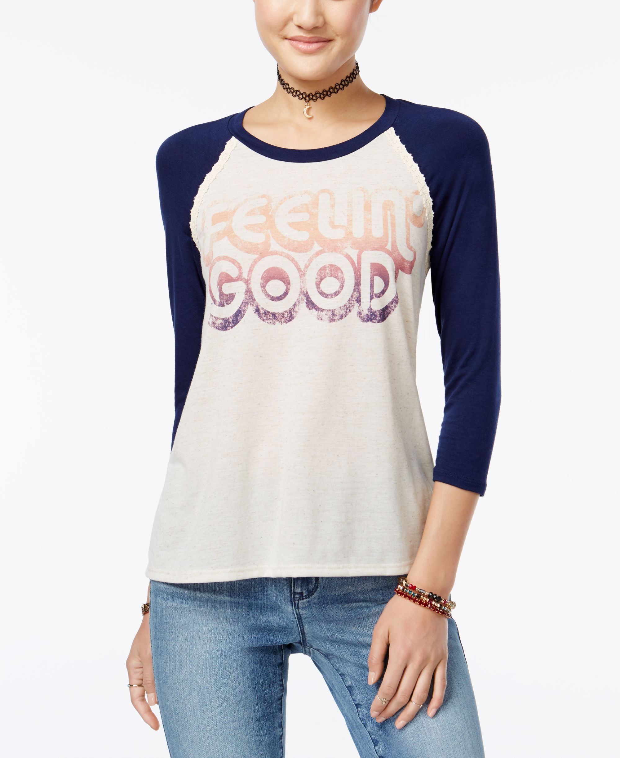 American Rag Feel Good Graphic Baseball T-Shirt