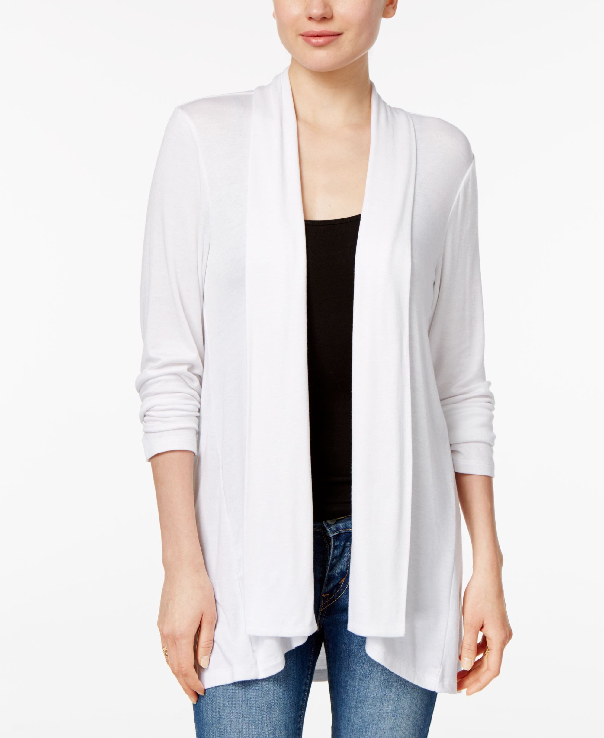 Style & Co Draped High Low Cardigan