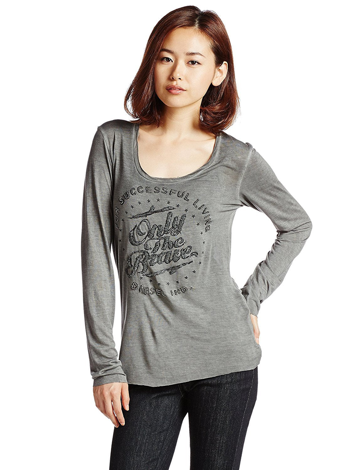 Diesel T Manga Long Sleeves A T Shirt 00QXX