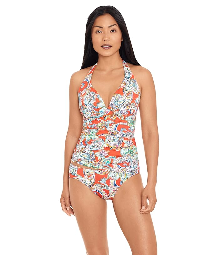 Ralph Lauren Women s Paisley Molded Cup Tankini Top