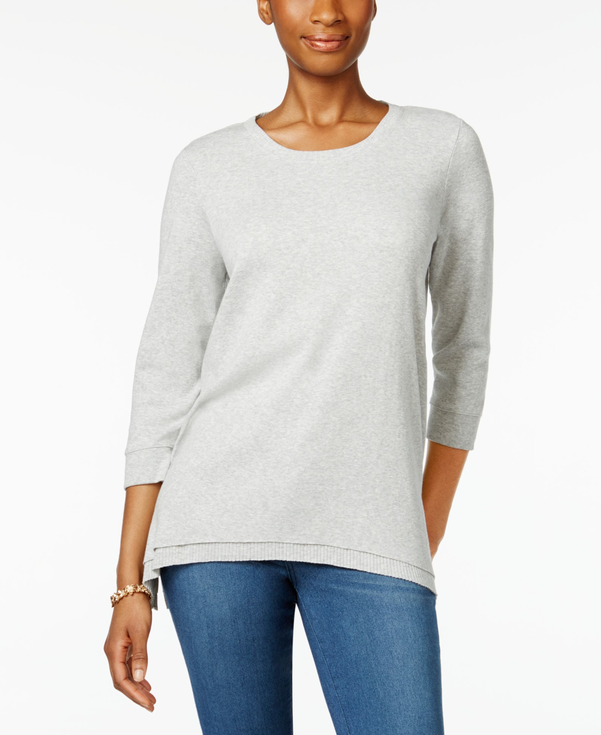 Layered-Hem Top