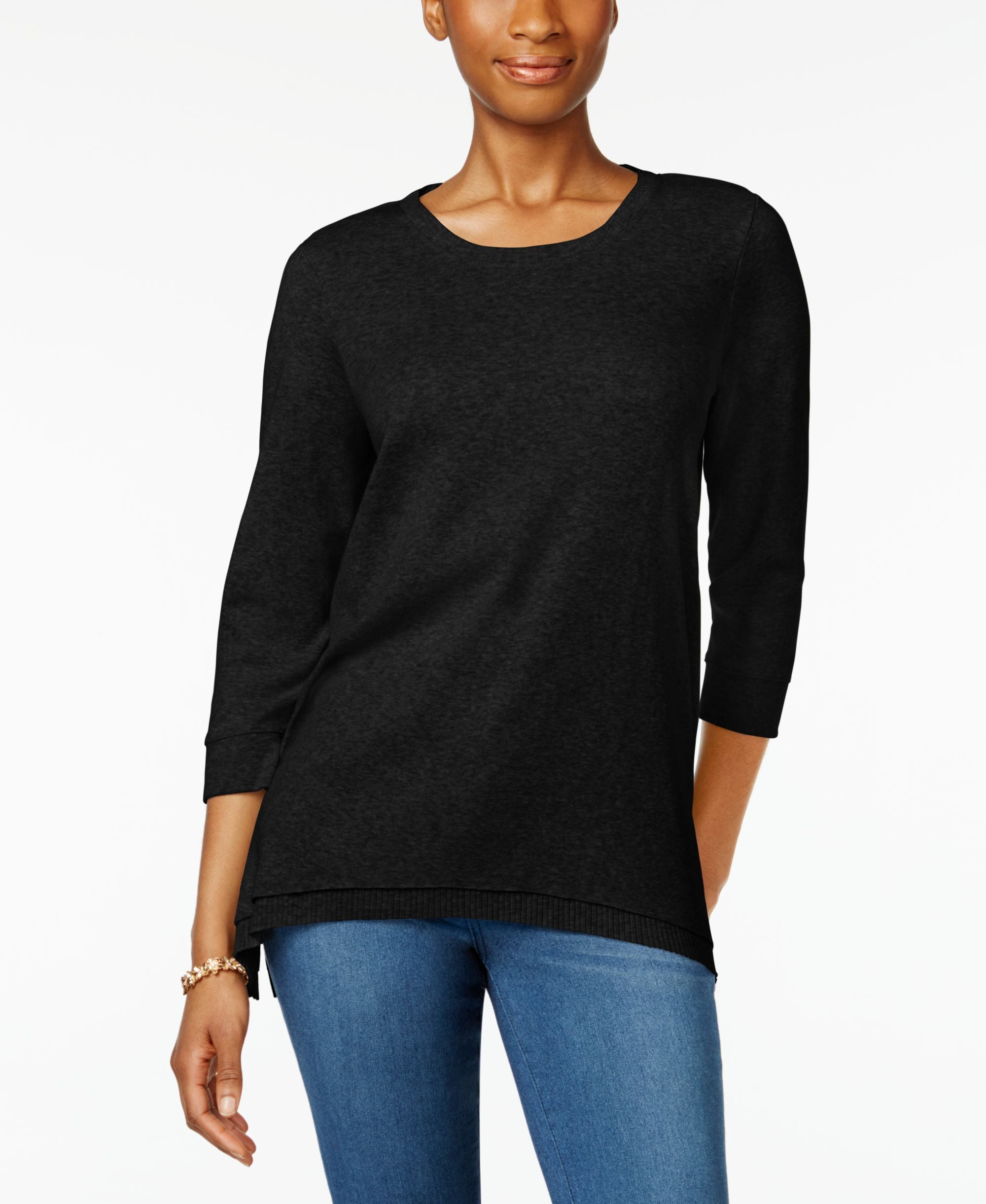 Layered-Hem Top