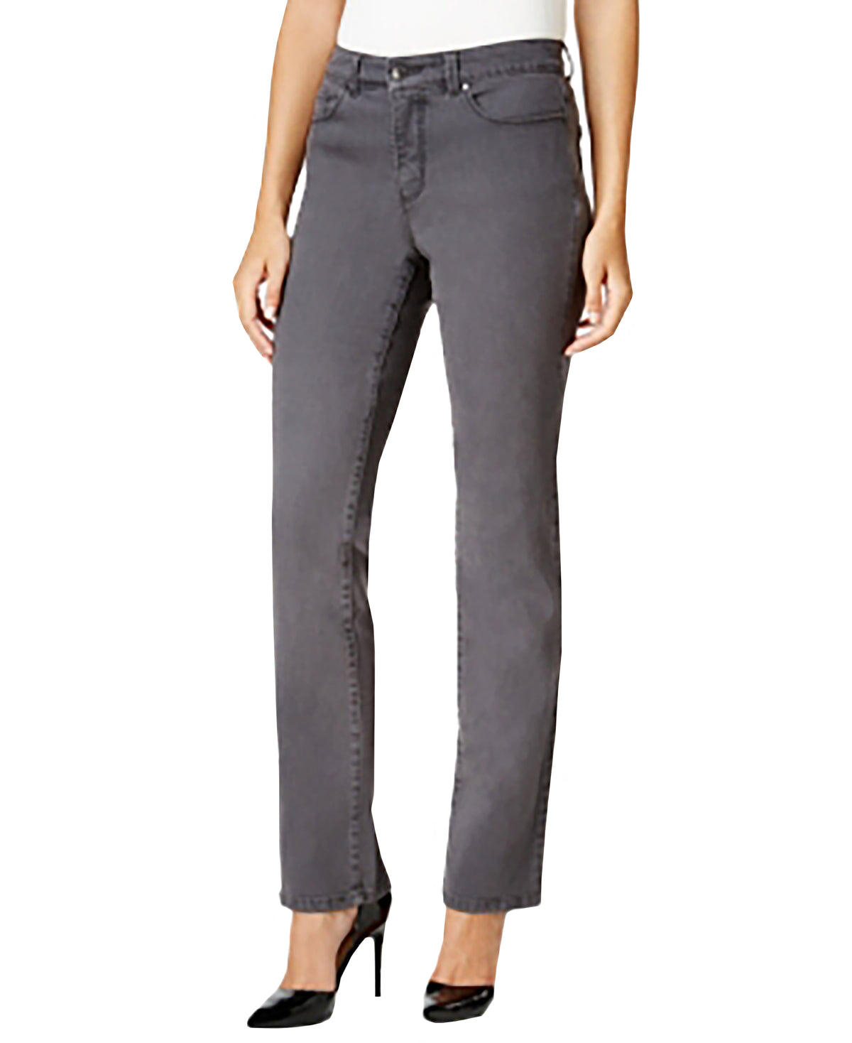 Charter Club Womens Lexington Tummy Control Straight Leg Jeans