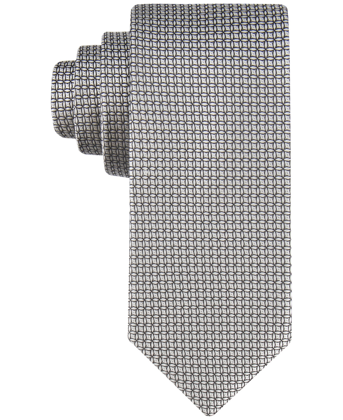 Men's Solid Geo-Print Tie
