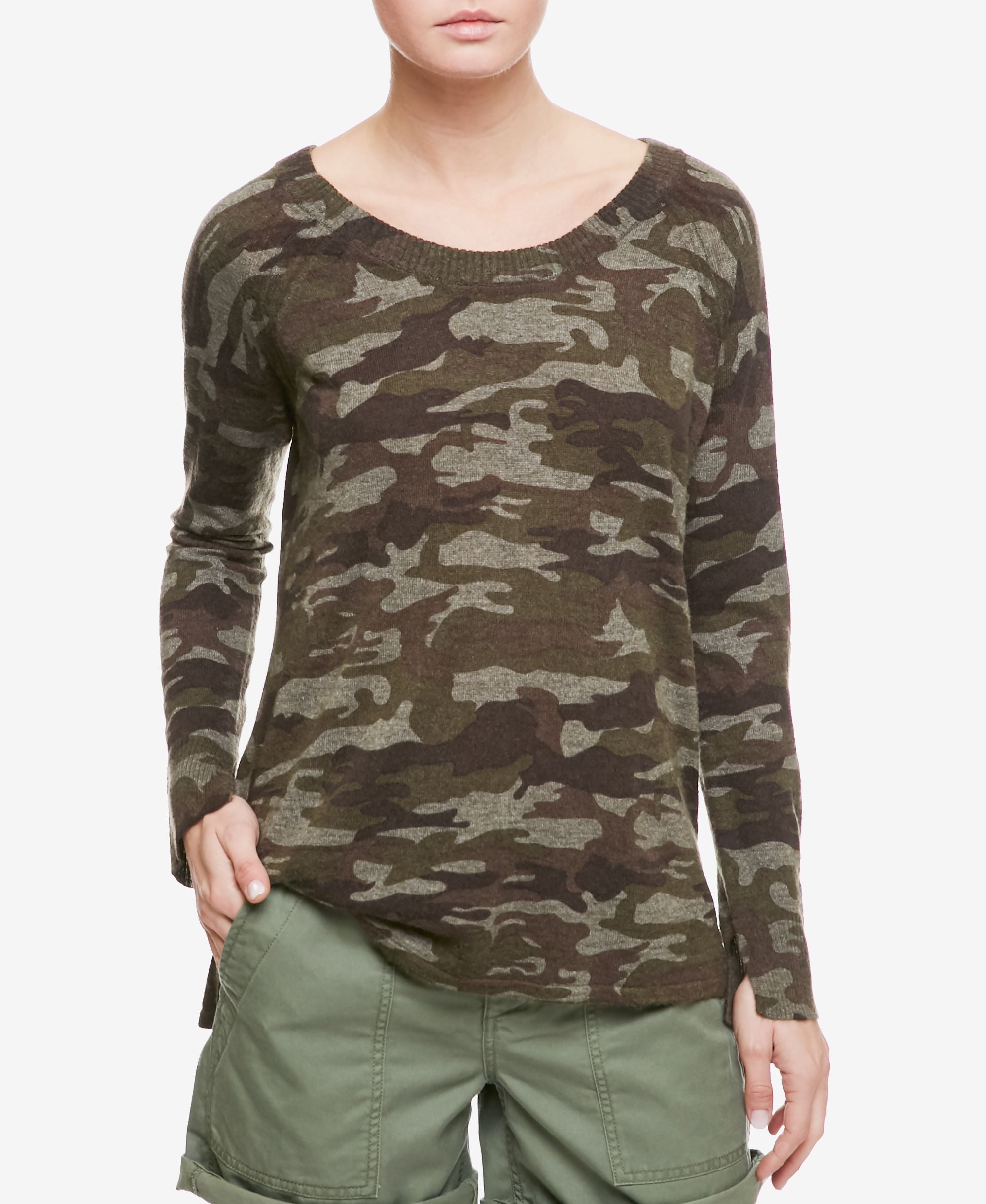 Sanctuary Renee Camouflage Print Sweater