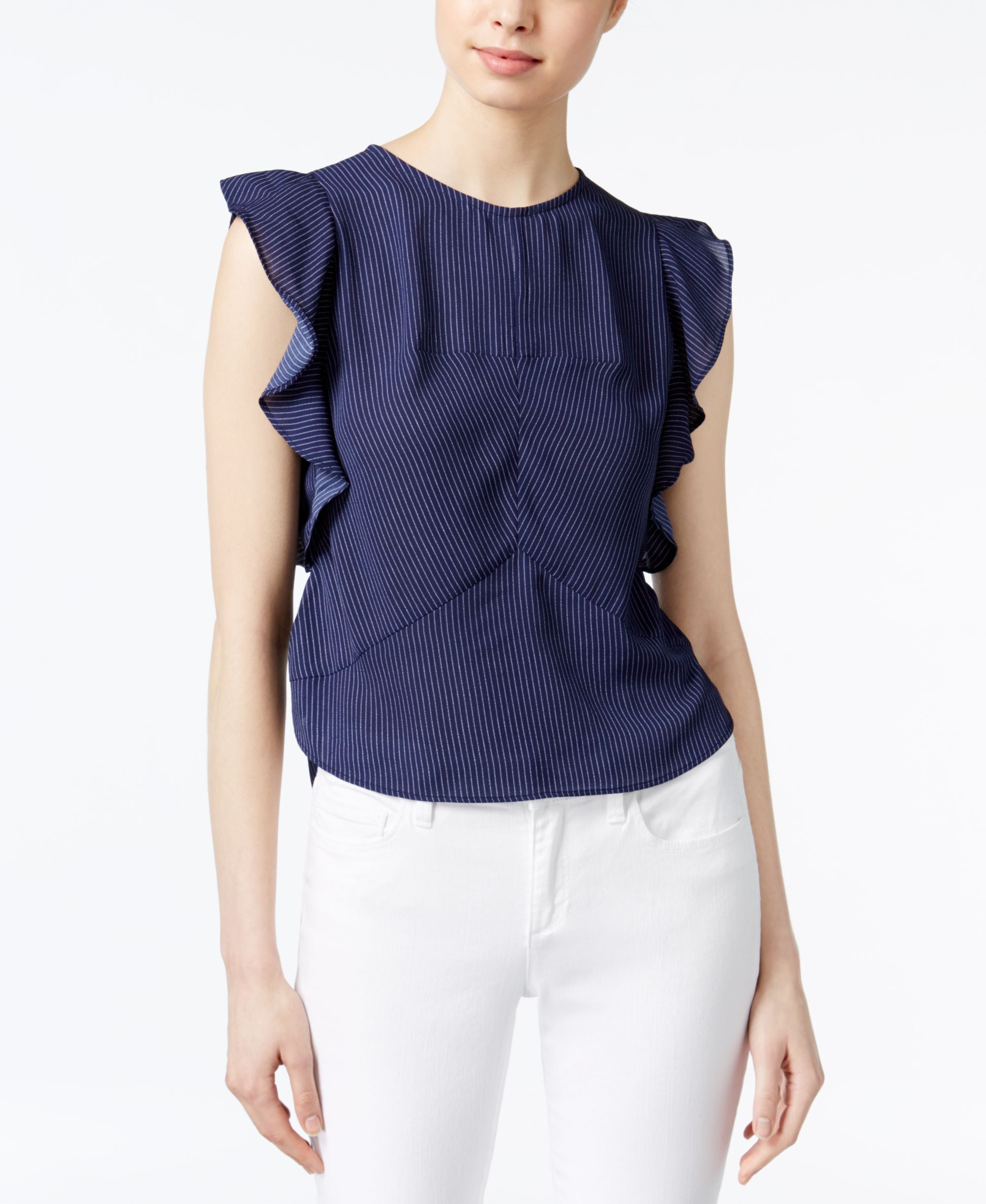 Rachel Rachel Roy Ruffle Trimmed Top
