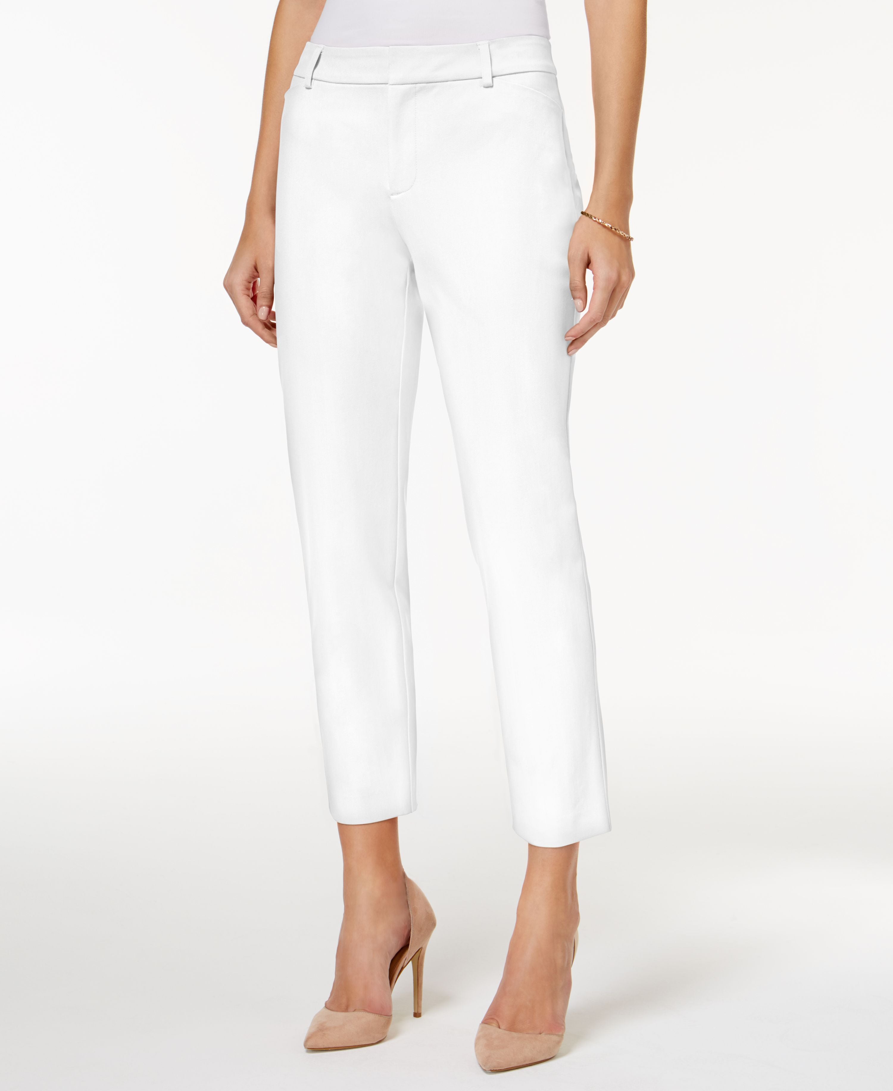Charter Club Newport Slim Leg Cropped Pants