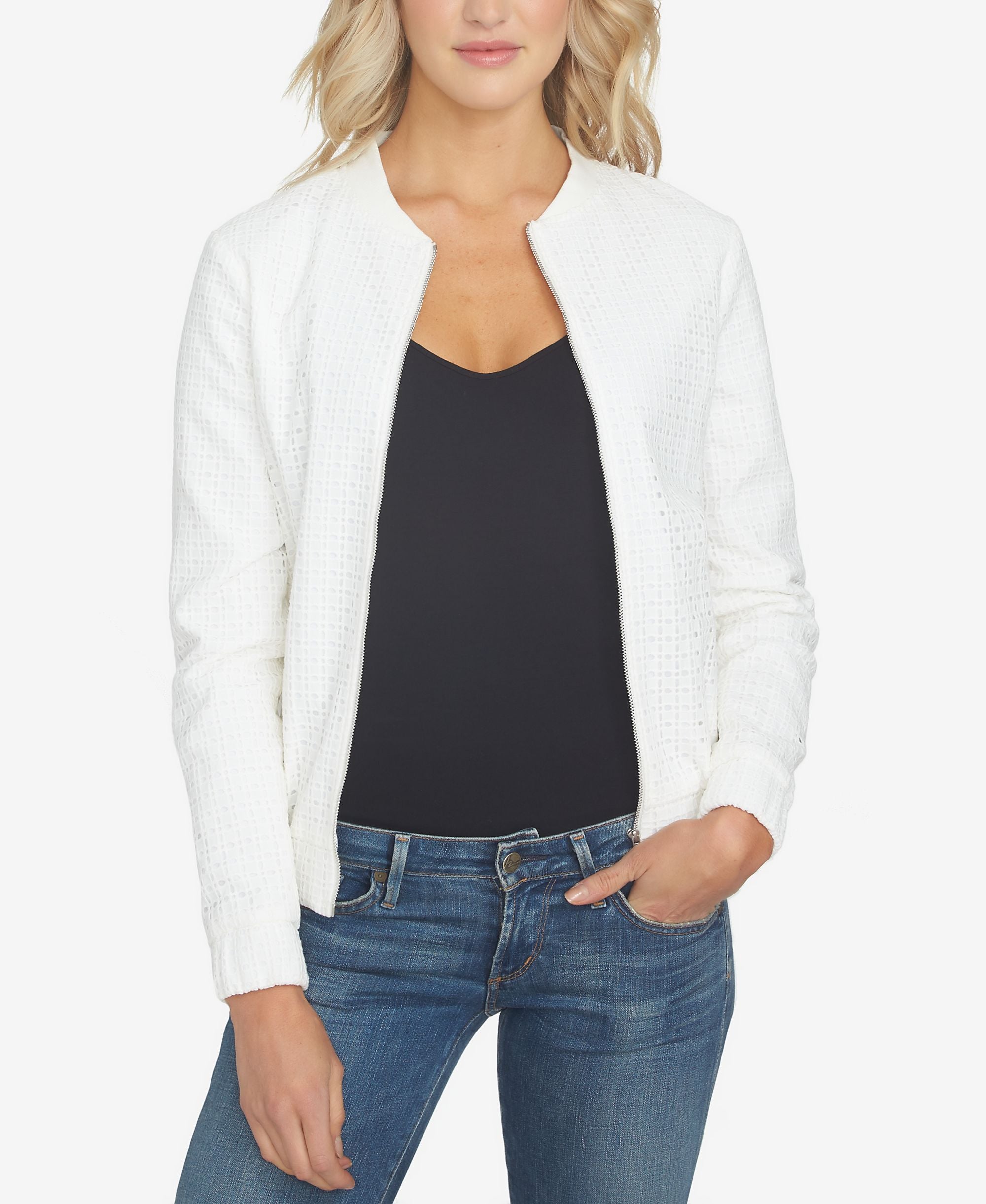 1.State Lace Bomber Jacket