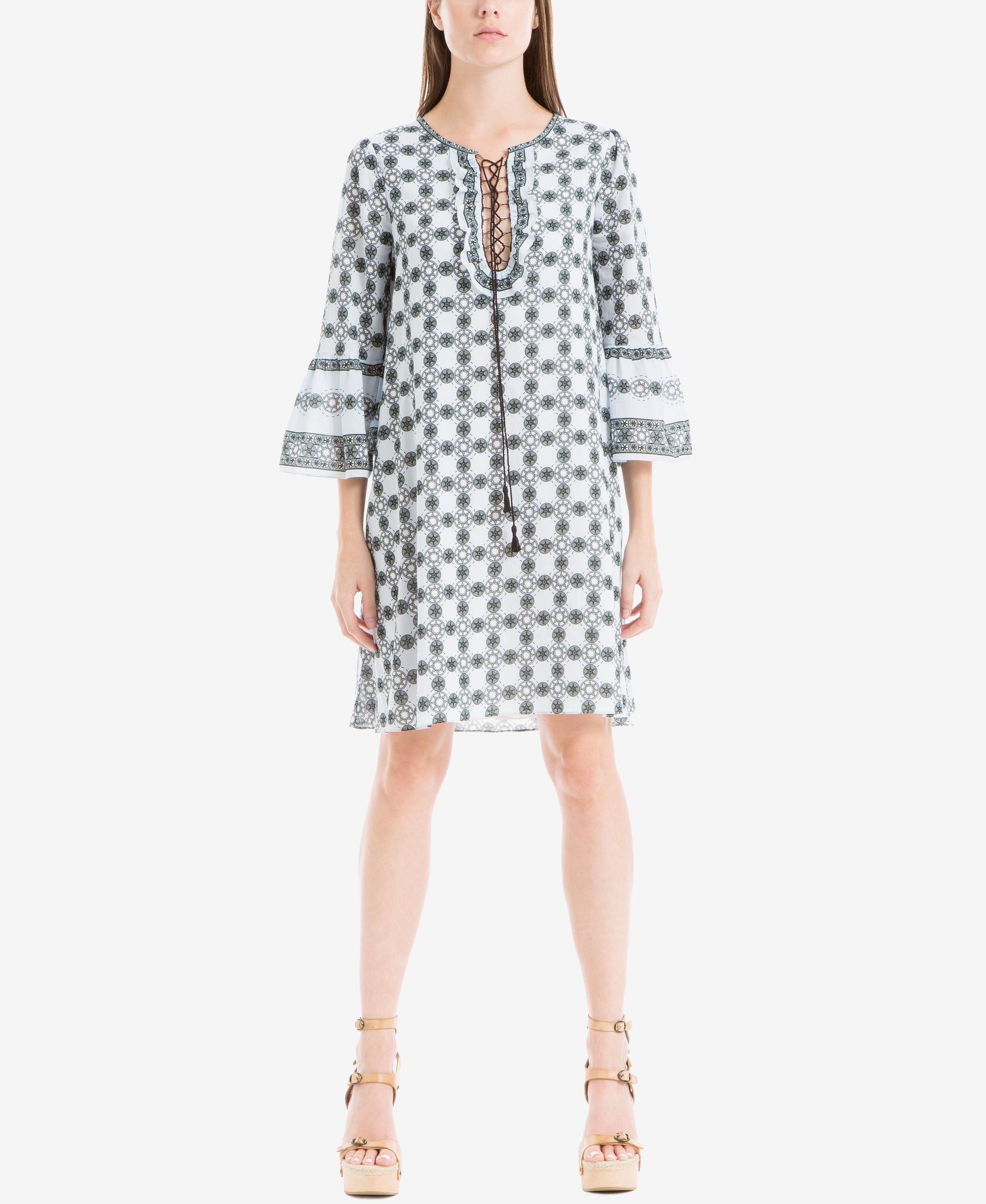 Max Studio London Lace Up Shift Dress