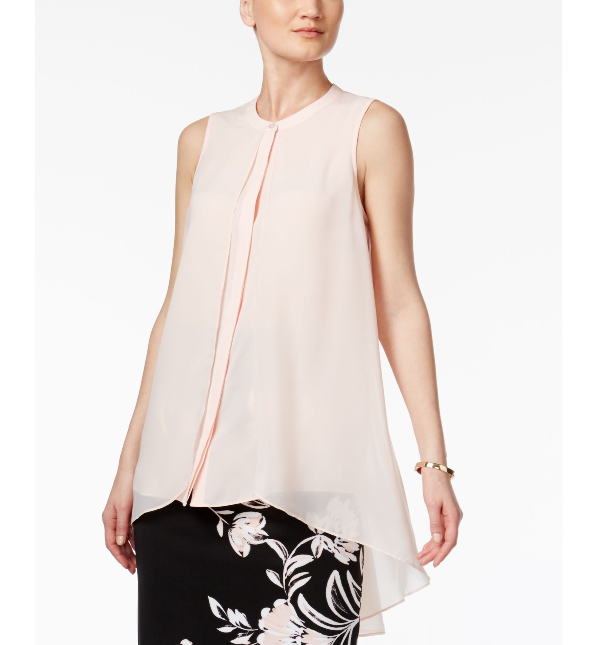 Alfani Flyaway High Low Blouse