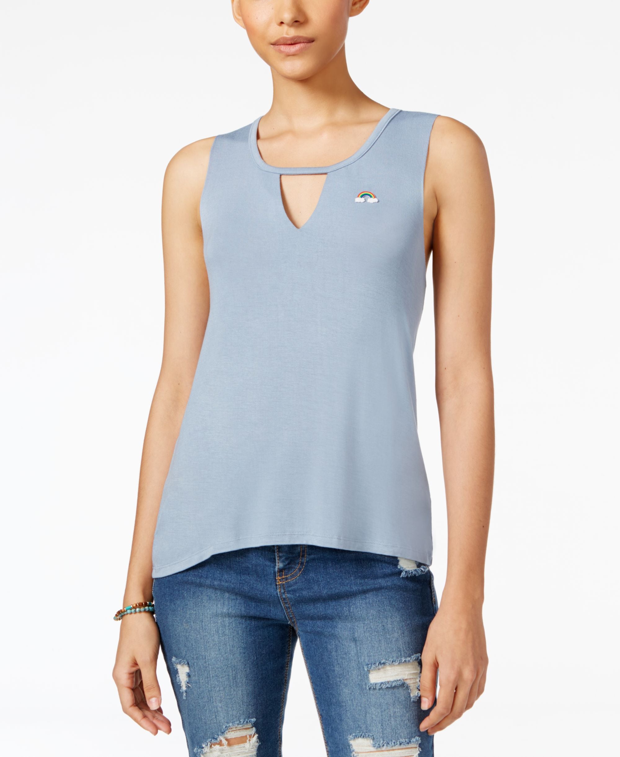 Rebellious One Juniors Charm Tank Top