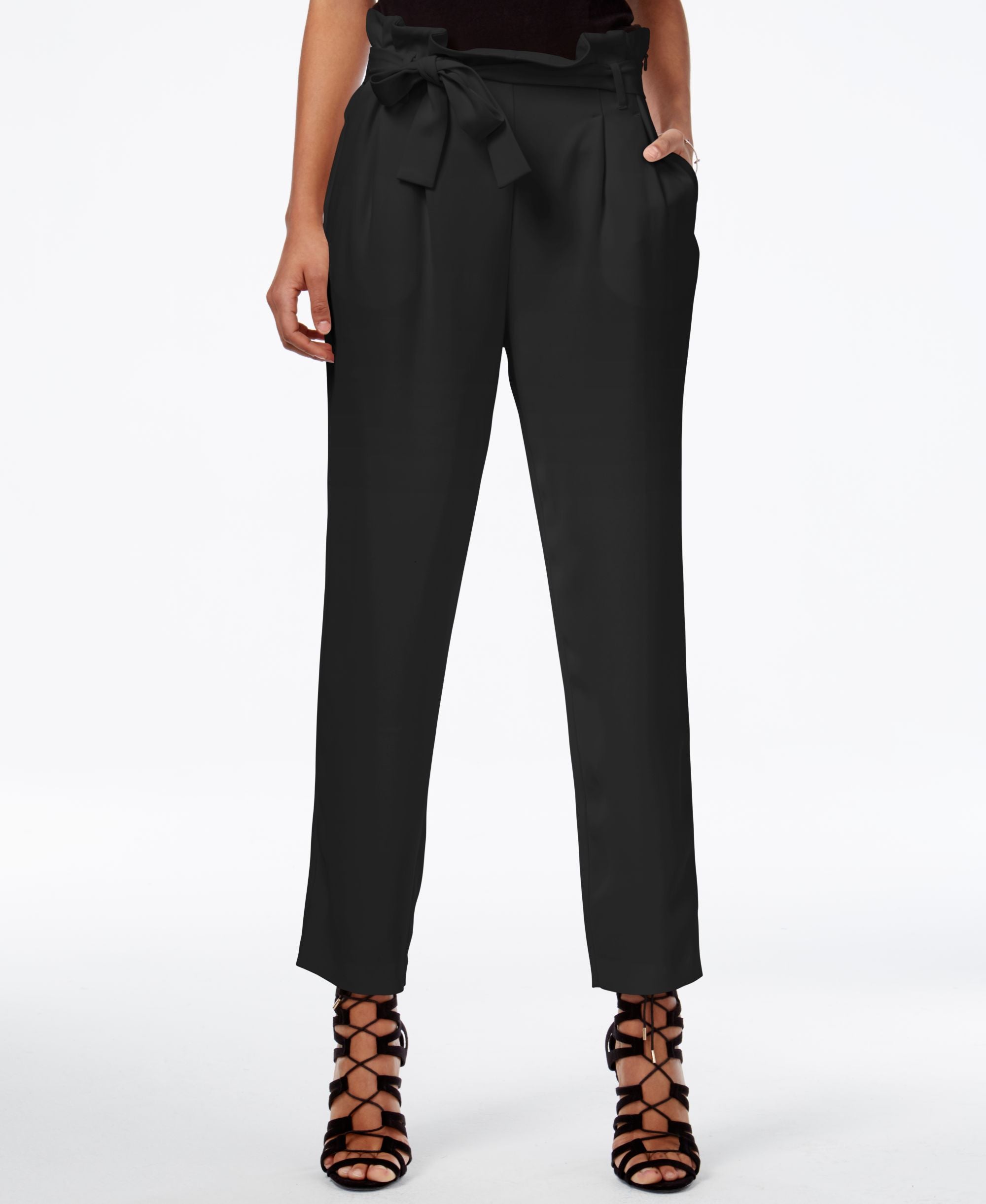Paper Bag Tapered Pants