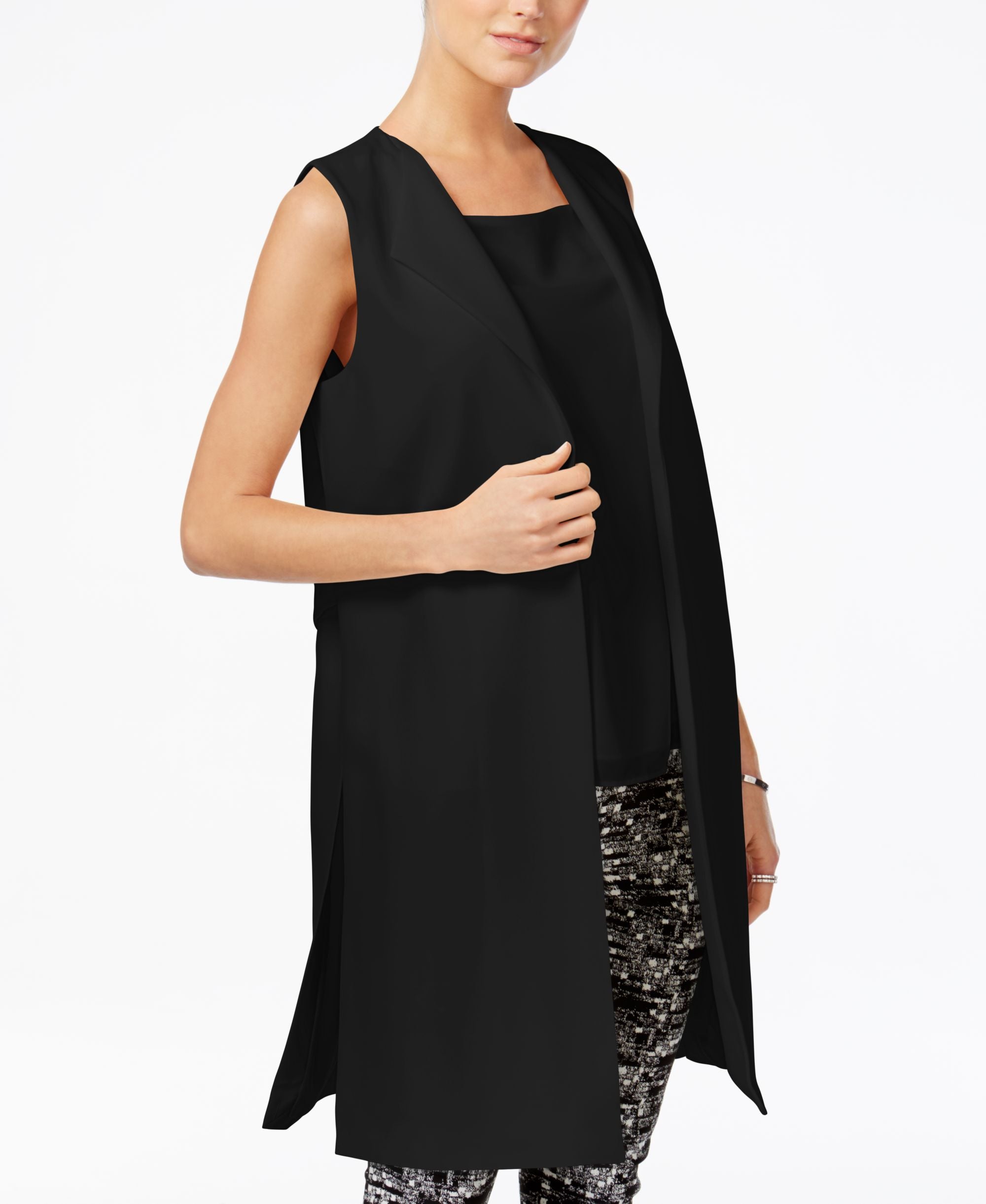 Bar III Long Vest