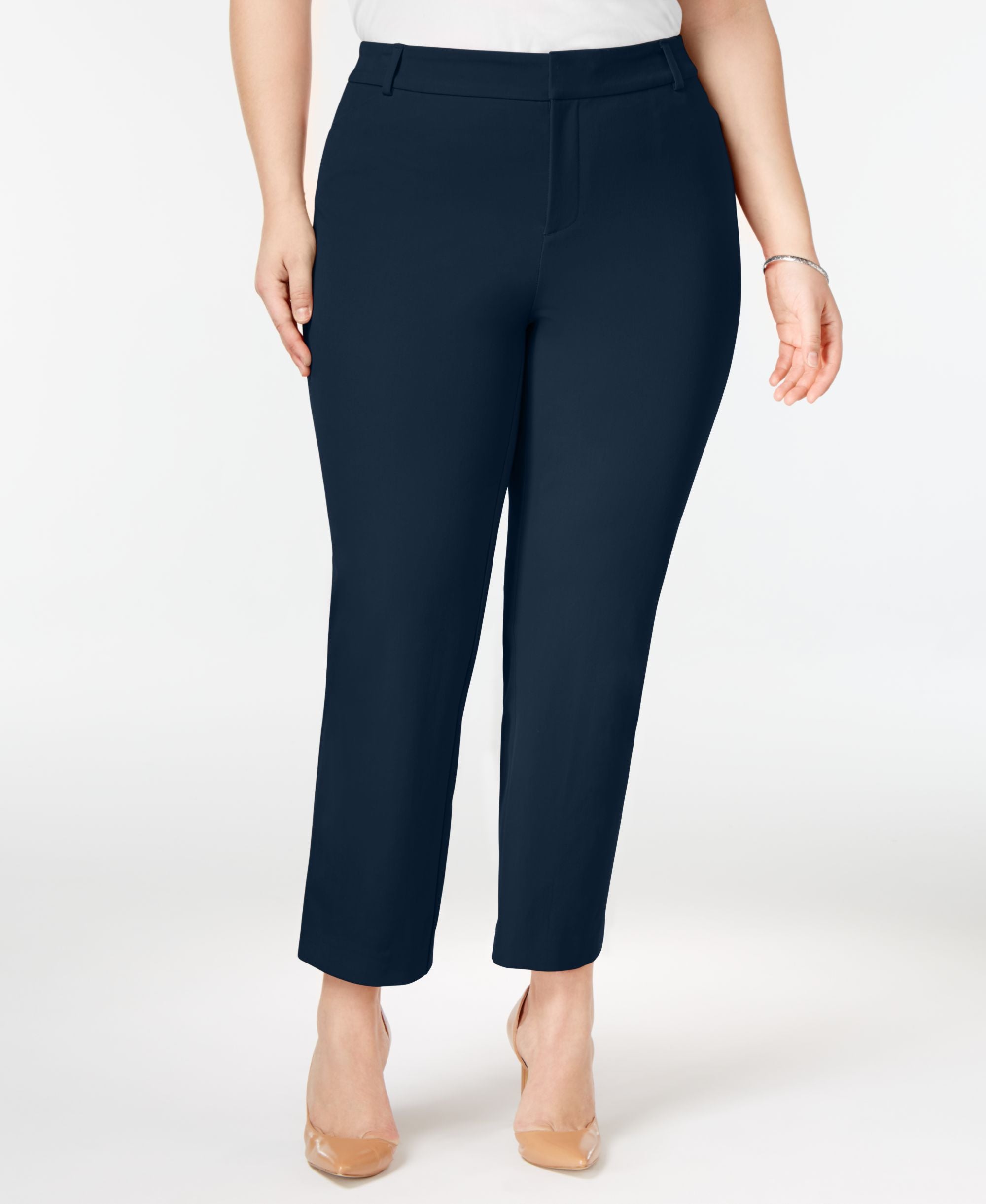Plus Size Newport Tummy-Control Cropped Pants