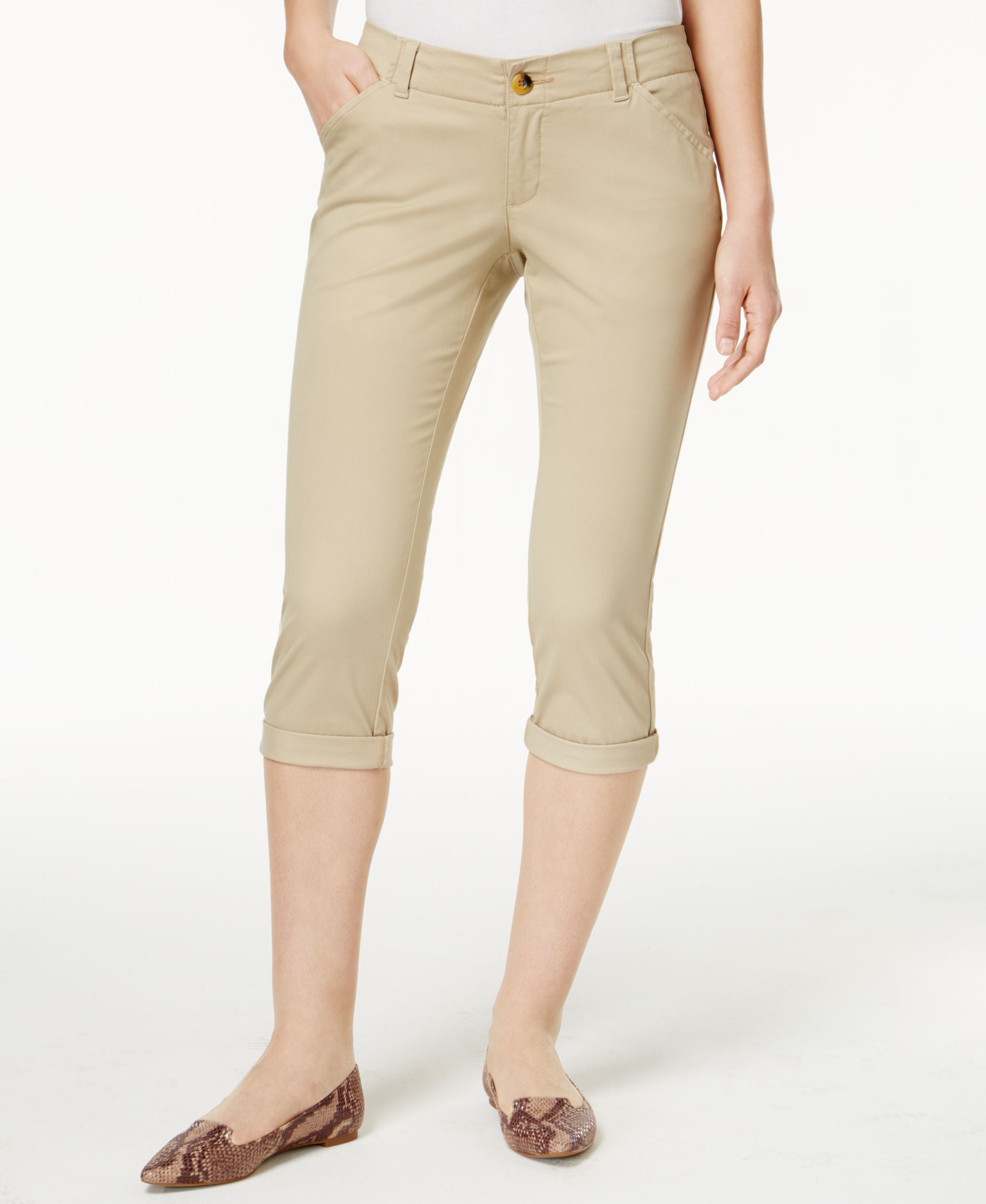 Lee Platinum Petite Chino Cropped Pants