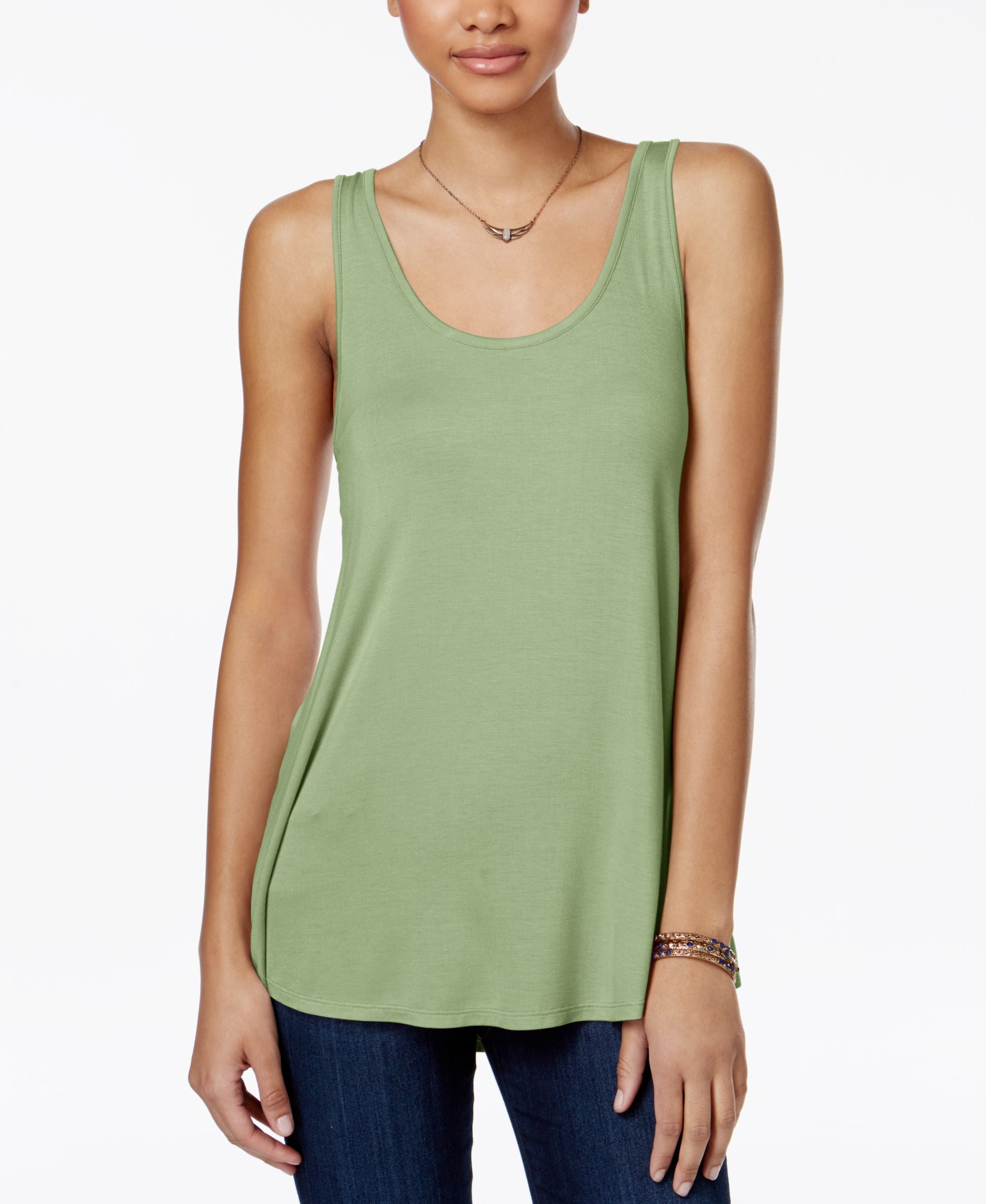 Hippie Rose Juniors Lattice Back Tank Top