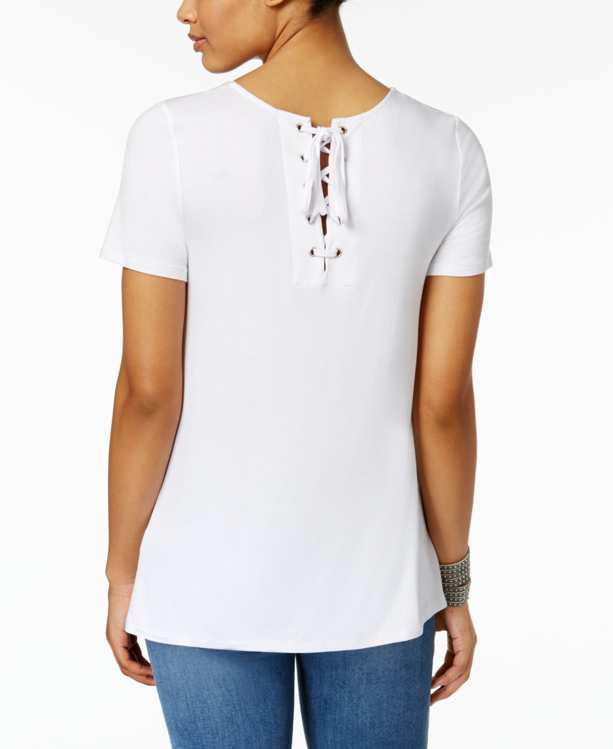 G.h. Bass Co. Lace Up Back T-Shirt