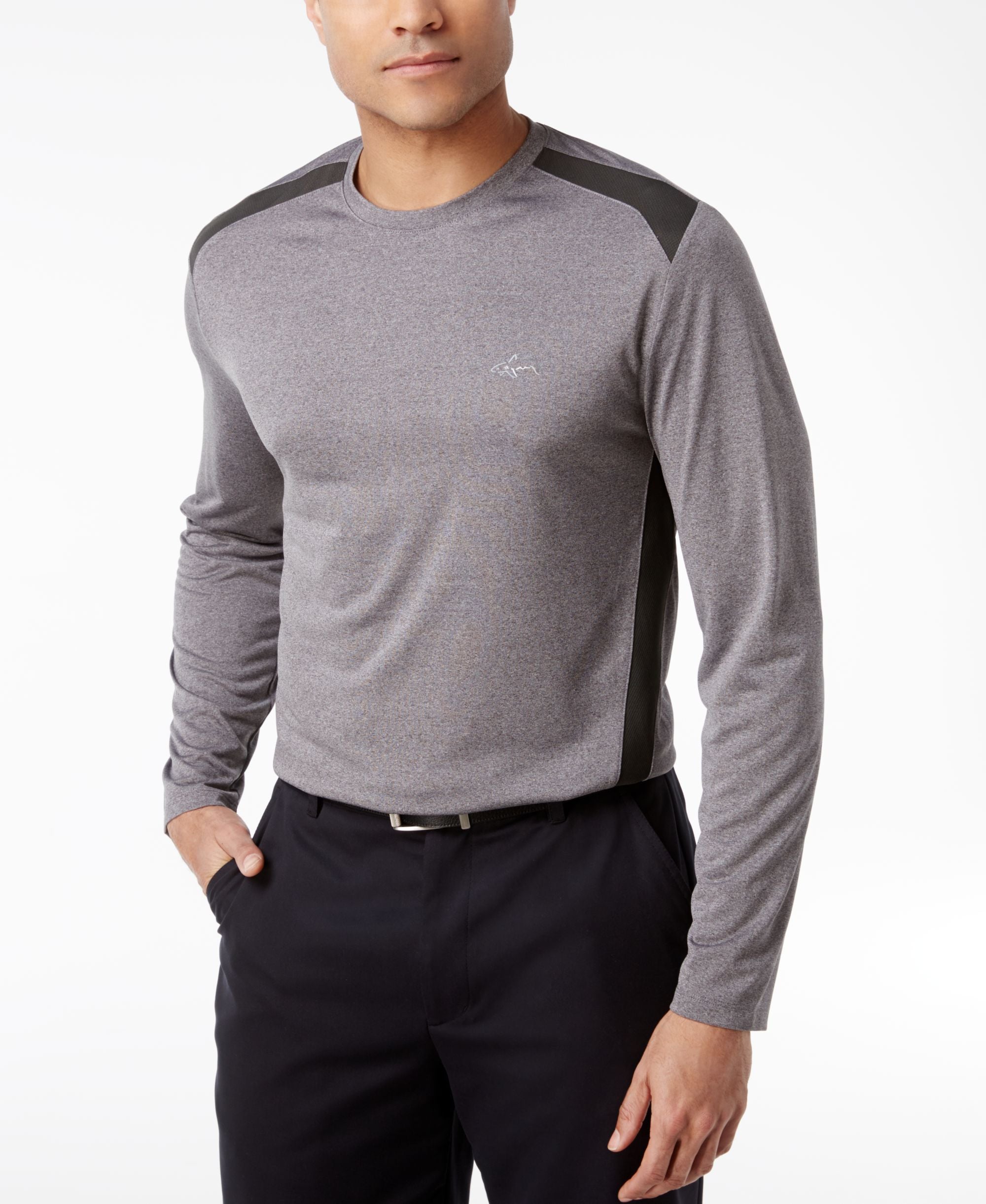 Men's Pieced Performance Long-Sleeve T-Shirt