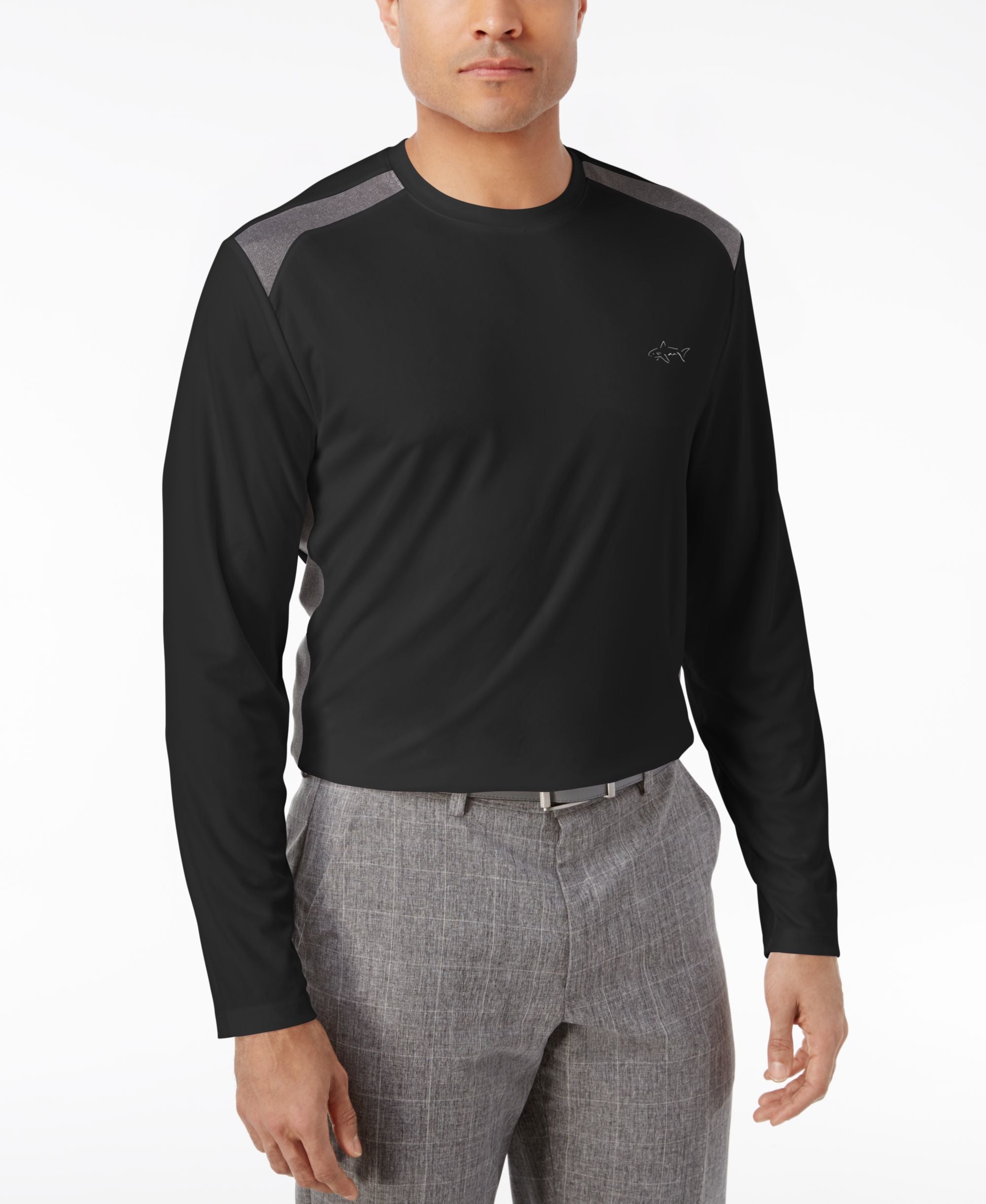 Men's Pieced Performance Long-Sleeve T-Shirt